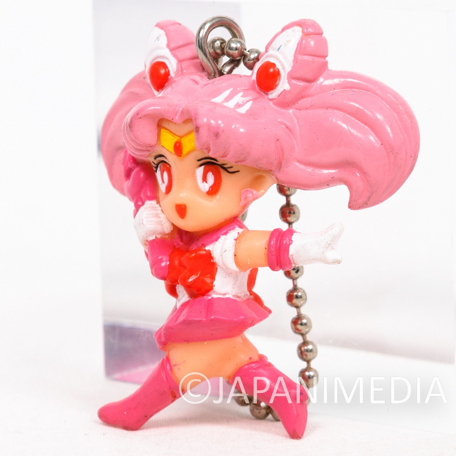 Retro RARE Sailor Moon Sailor Chibi Moon (Chibiusa) Figure Ballchain JAPAN ANIME MANGA 2