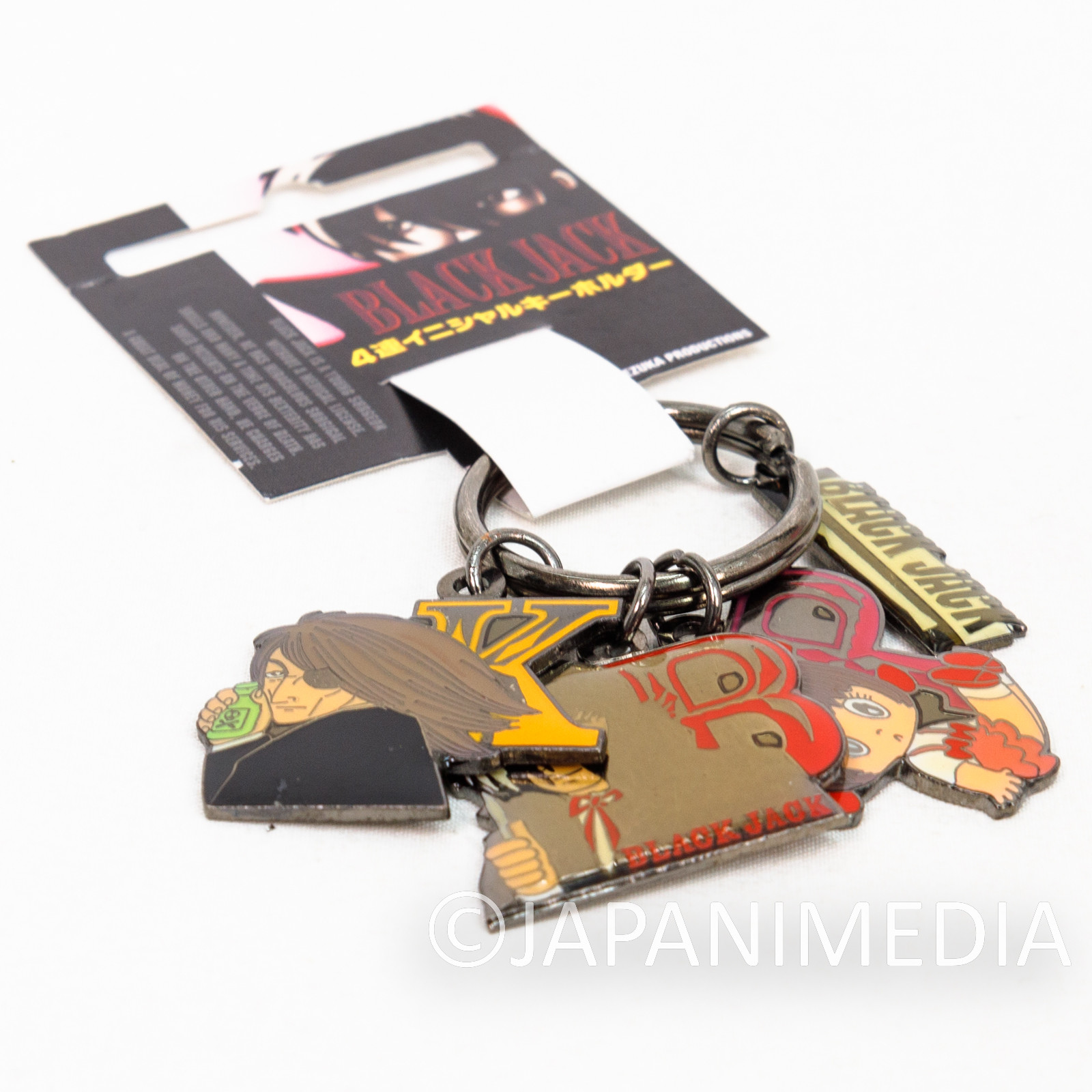 Black Jack Triple Metal Mascot Keychain Pinoko Dr. Kiriko Osamu Tezuka