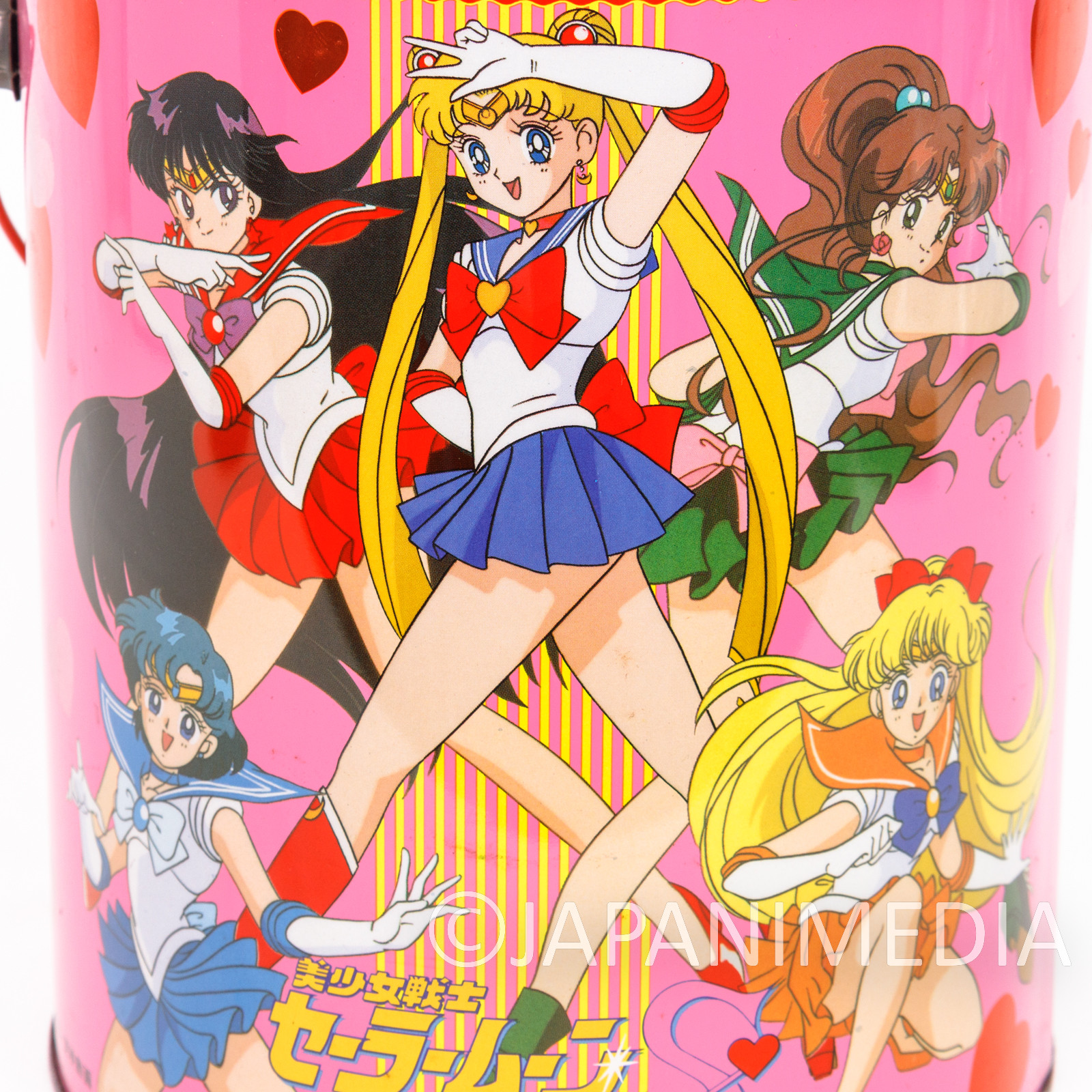 Retro RARE! Sailor Moon S Big Size Can Box H8.5xD7.5 inch Morinaga