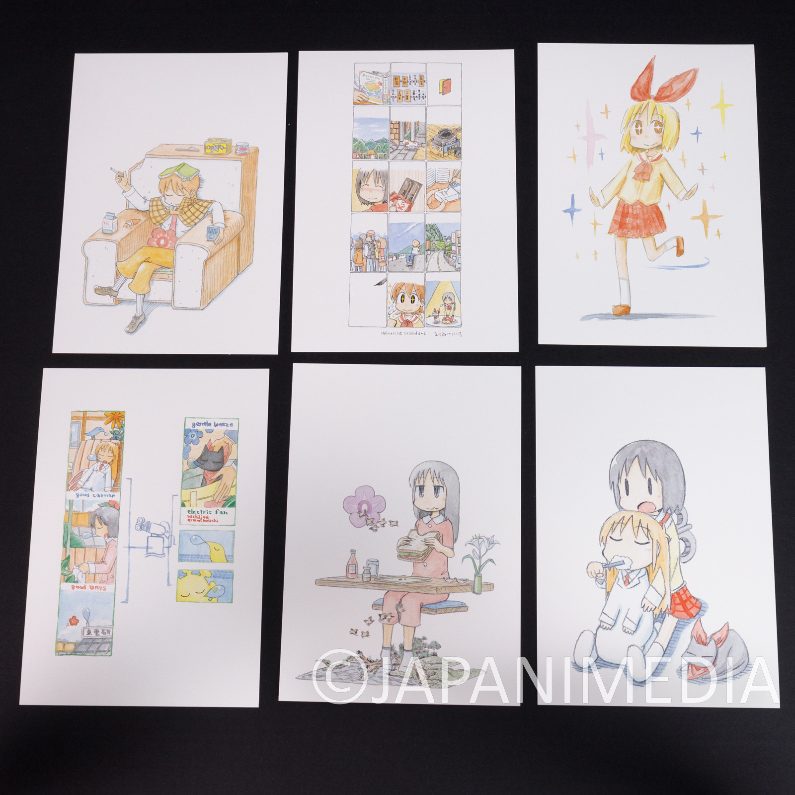 Nichijou Post Card 18pc Set Shoen Ace KEIICHI ARAI