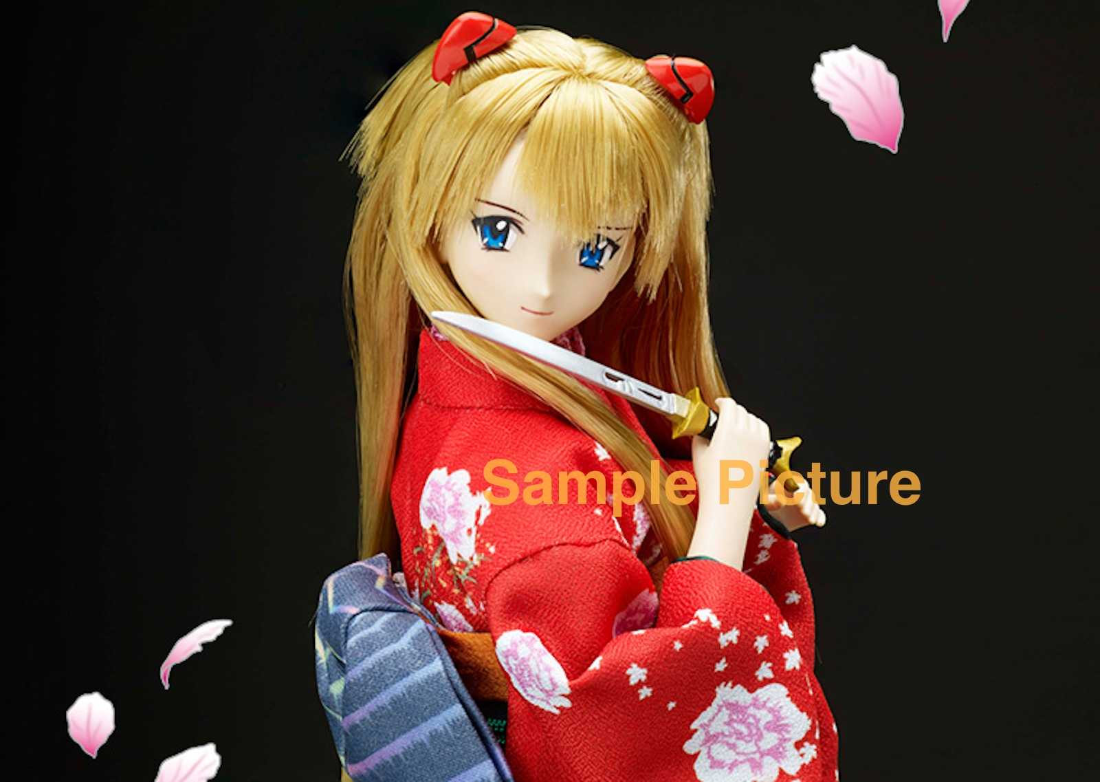 Evangelion Asuka Langley Kimono w/Japanese Sword Figure Doll TAKARA TOMY Japanimedia Store