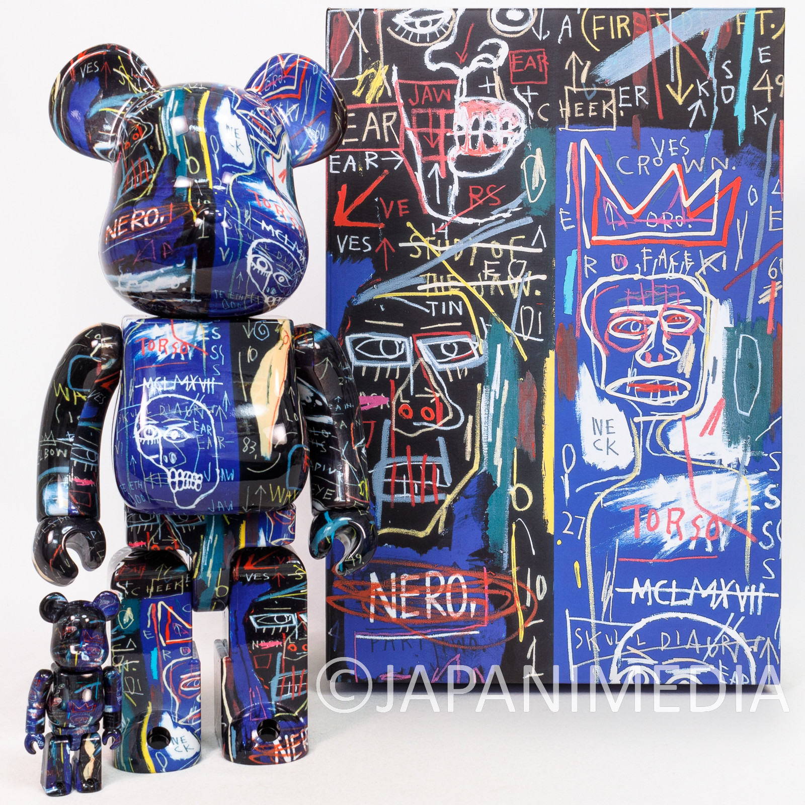 BE@RBRICK JEAN-MICHEL BASQUIAT 100％u0026400％-