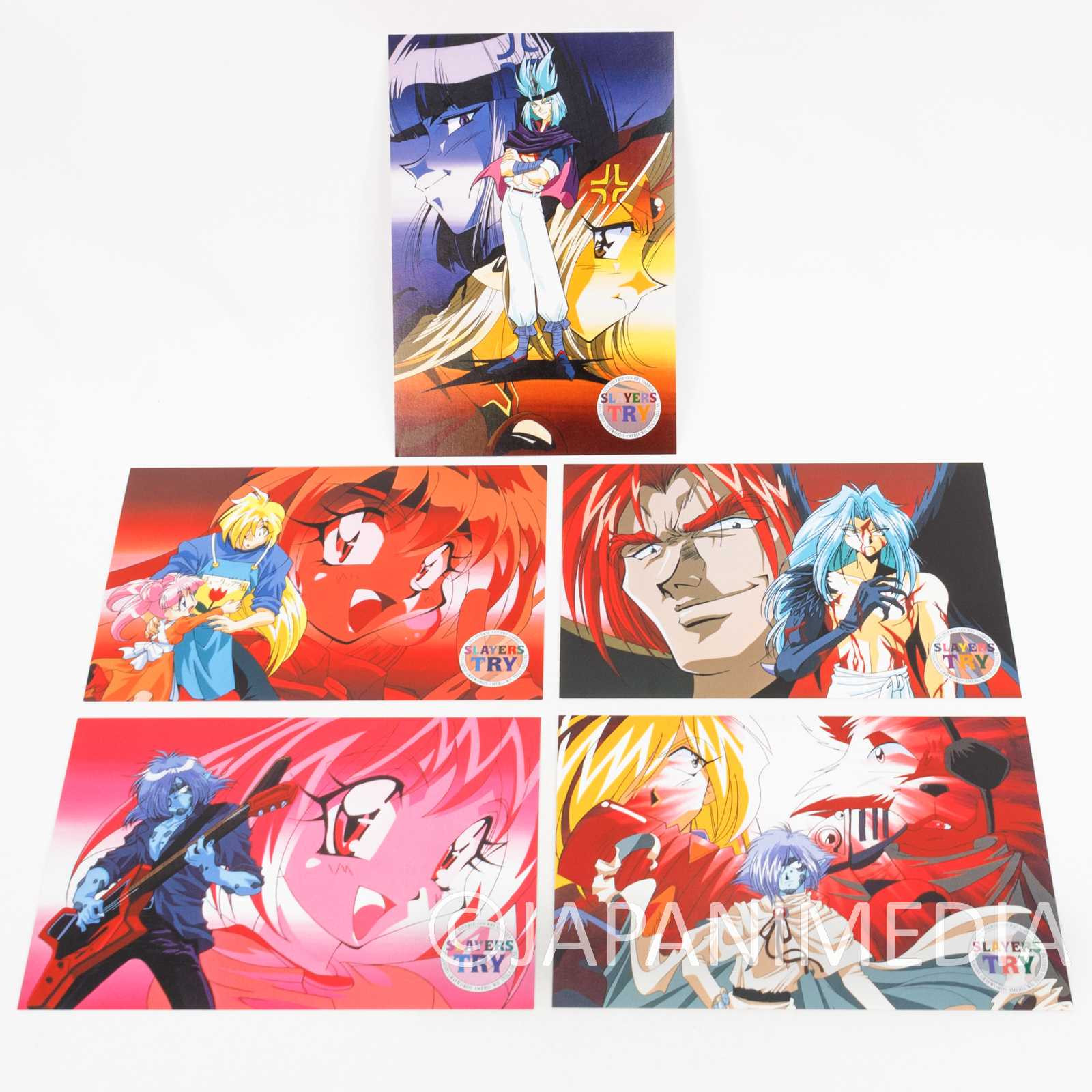 Slayers Try Post Card 9pc Set [Lina Amelia Gourry Zelgadiss Valgarv Filia Xelloss] Japanimedia Store 3