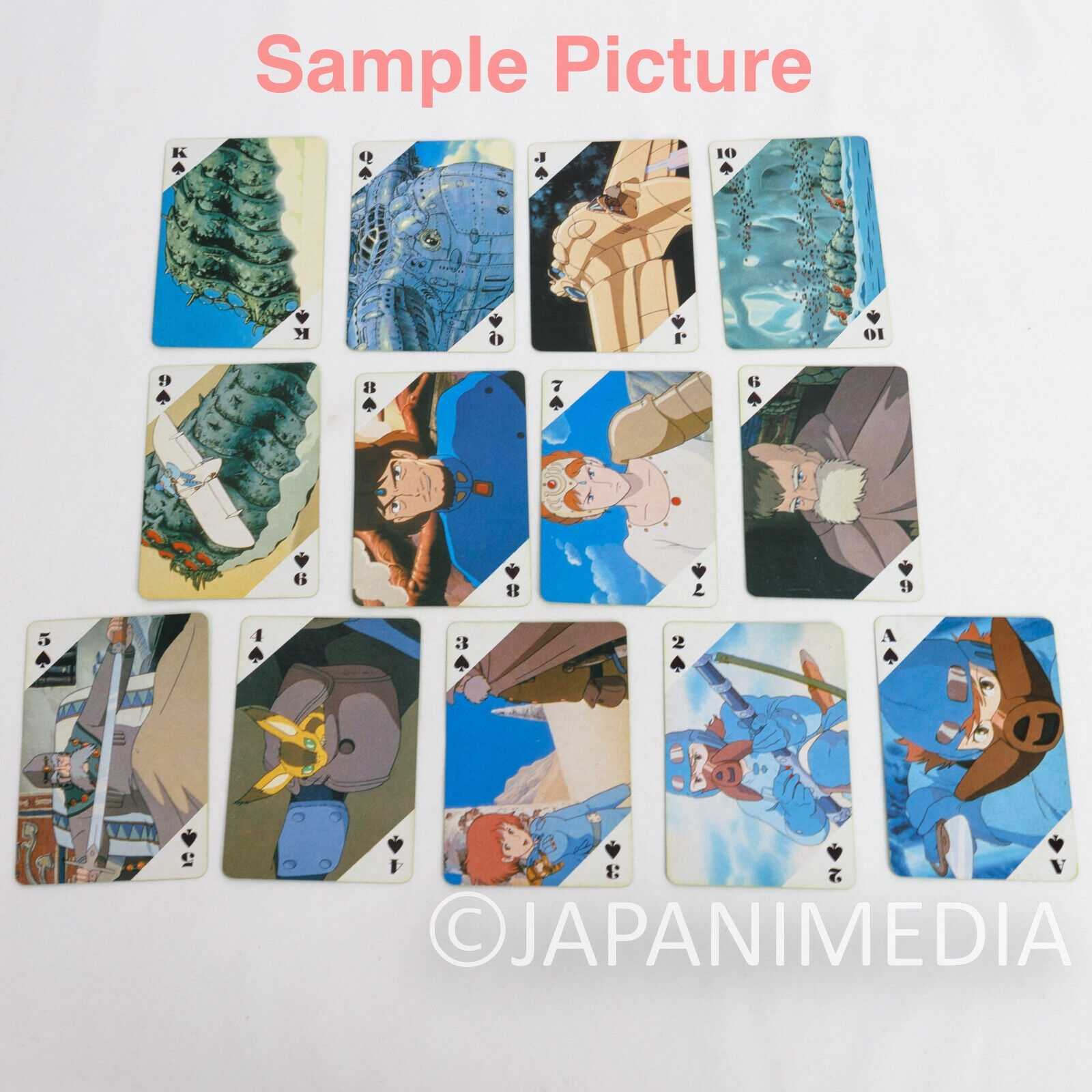 Retro Nausicaa of the Valley of the Wind Trump Playing Cards Animage 2 Japanimedia Store 10