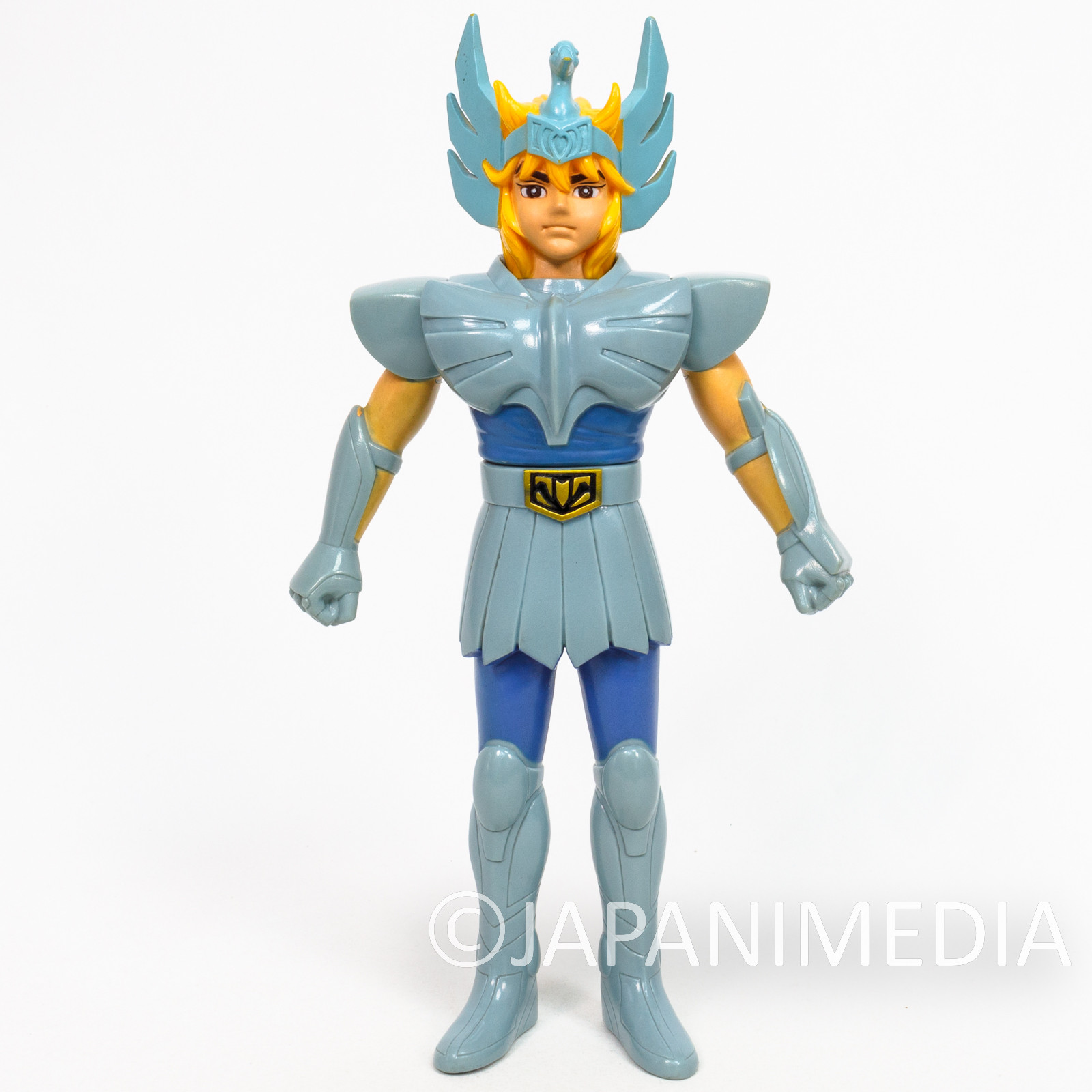 Retro RARE!! Saint Seiya Cygnus Hyoga 11" Big Soft Vinyl Figure BANDAI 1987