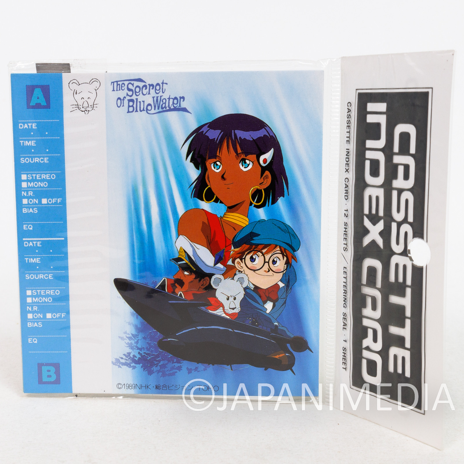 Retro Nadia The Secret of Blue Water Cassette Index Card 12 Sheet JAPAN 3