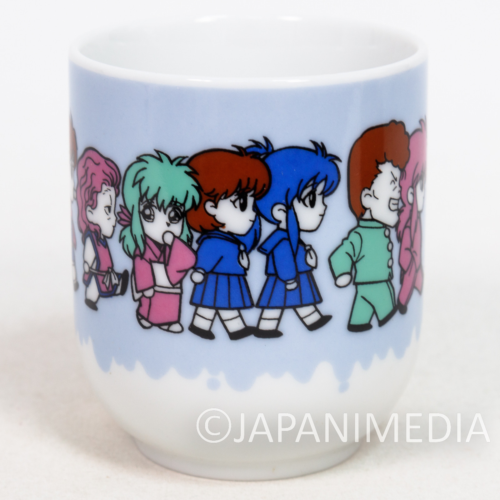 Retro RARE Yu Yu Hakusho Japanese Tea Cup Yunomi / Yusuke Hiei Kurama Kuwabara 2