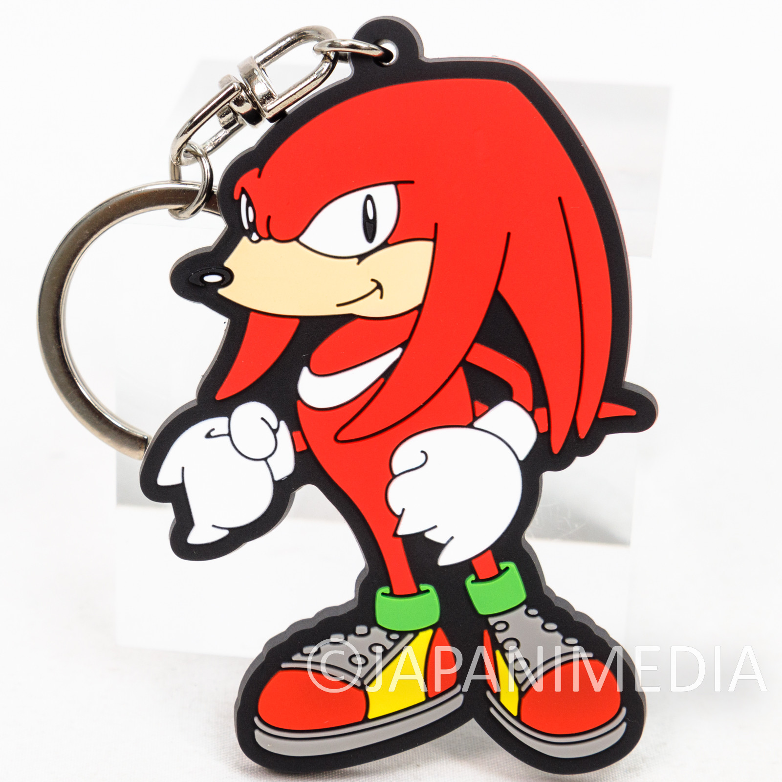 Sonic The Hedgehog Rubber Mascot Keychain #4 KNUCKLES /SEGA