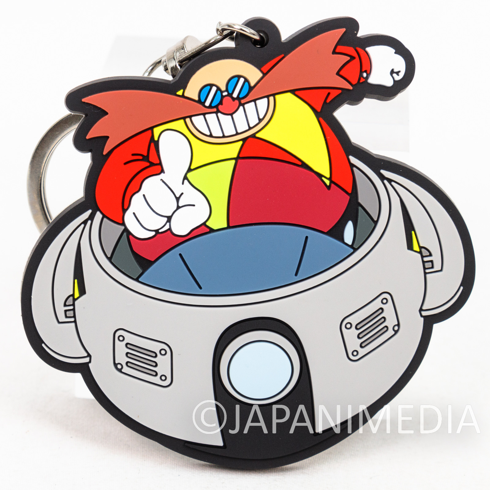 Sonic The Hedgehog Rubber Mascot Keychain #7 Dr. Eggman /SEGA