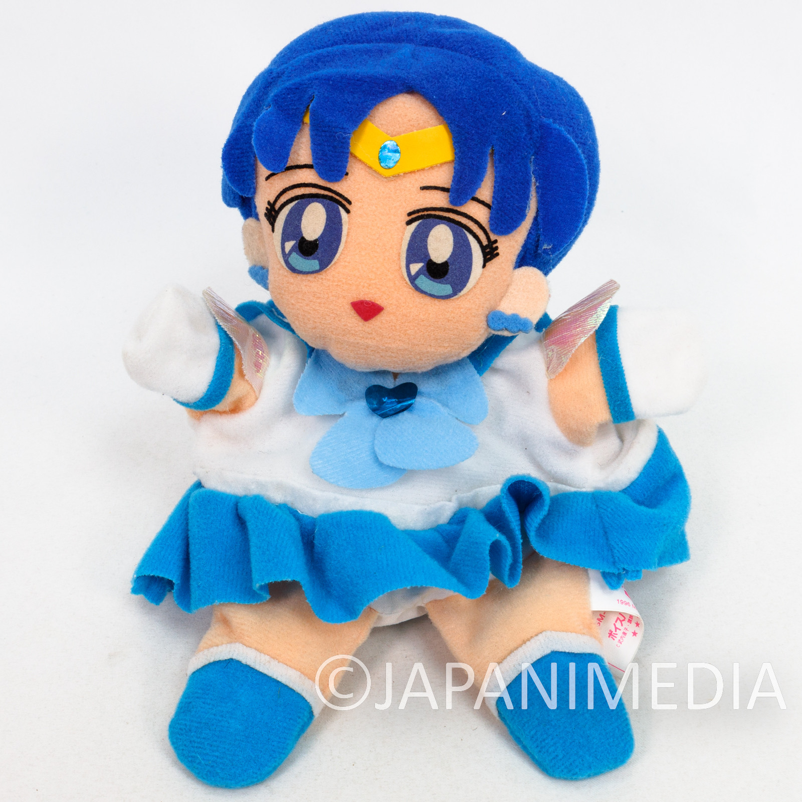 Retro! Sailor Moon Mercury Ami Mizuno Hand Puppet Plush Doll Banpresto