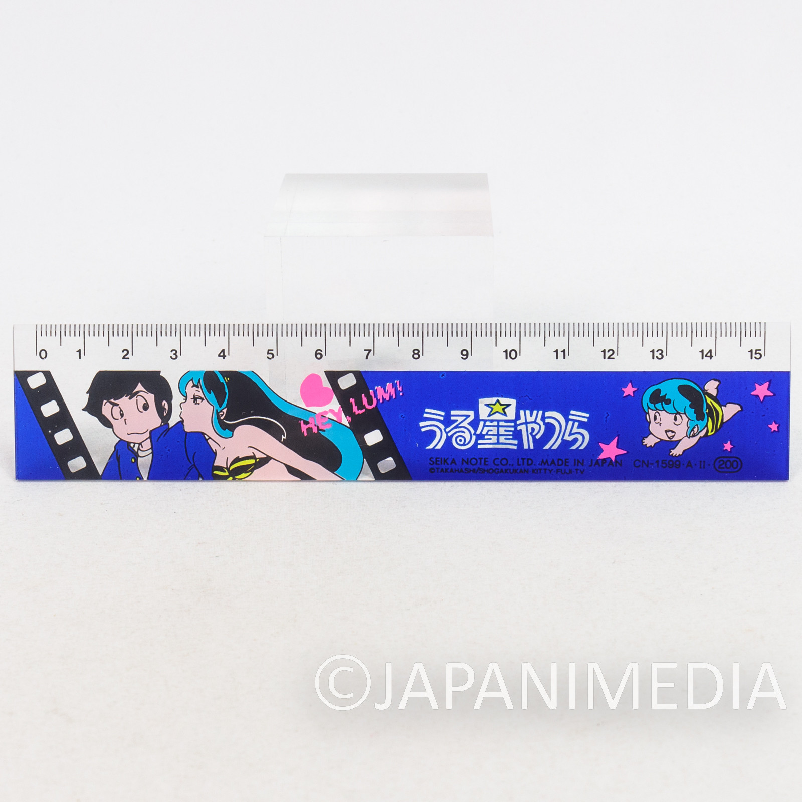 Retro RARE! Urusei Yatsura Plastic Ruler 15cm JAPAN ANIME