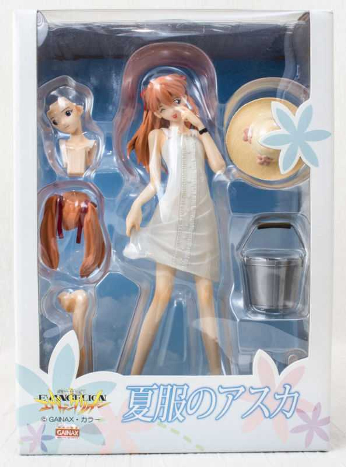 Evangelion Asuka Langley Summer White One Piece Dress Figure Organic JAPAN
