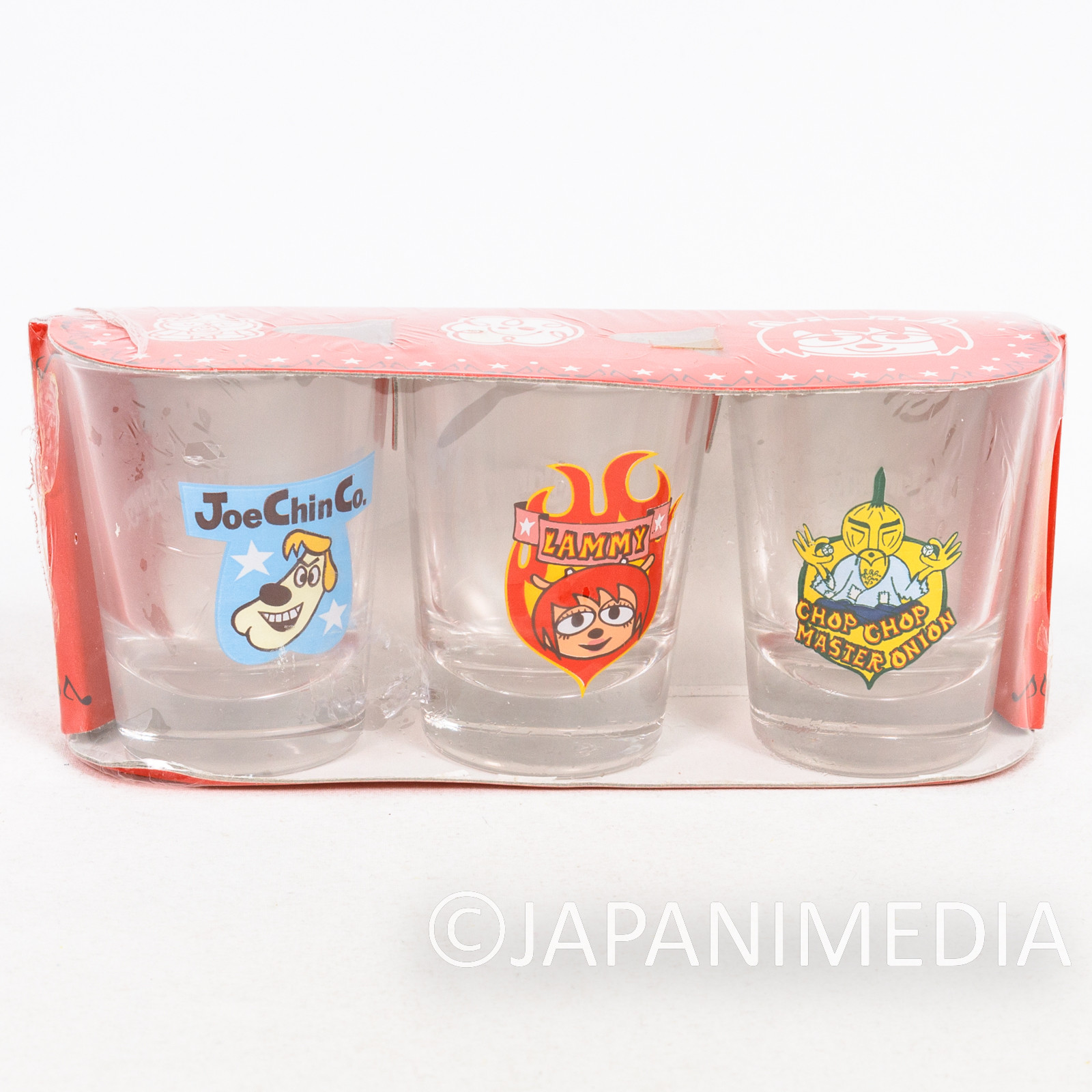 RARE UmJammer Lammy Shot Glass 3pc Set / JAPAN GAME PS