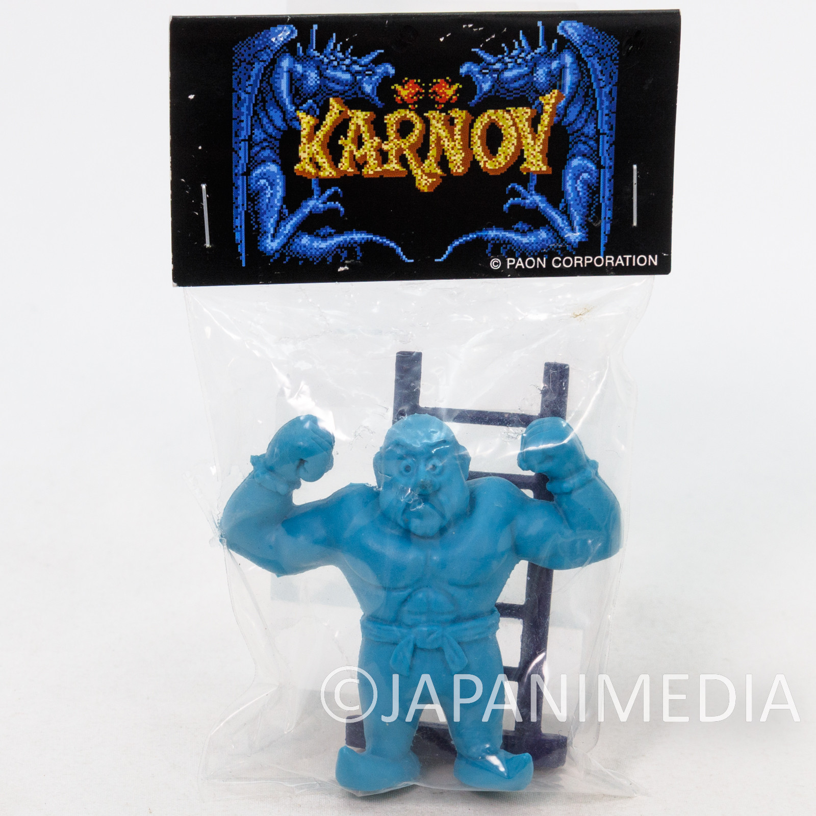 RARE! Karnov Rubber Figure Model Kit Blue / Wonder Festival NES FAMICOM