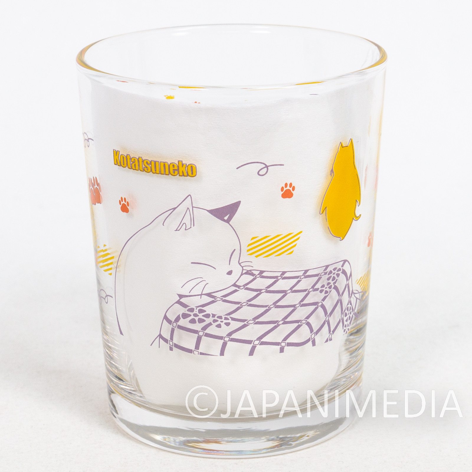 Urusei Yatsura Kotatsu Neko Cat Glass BANDAI 