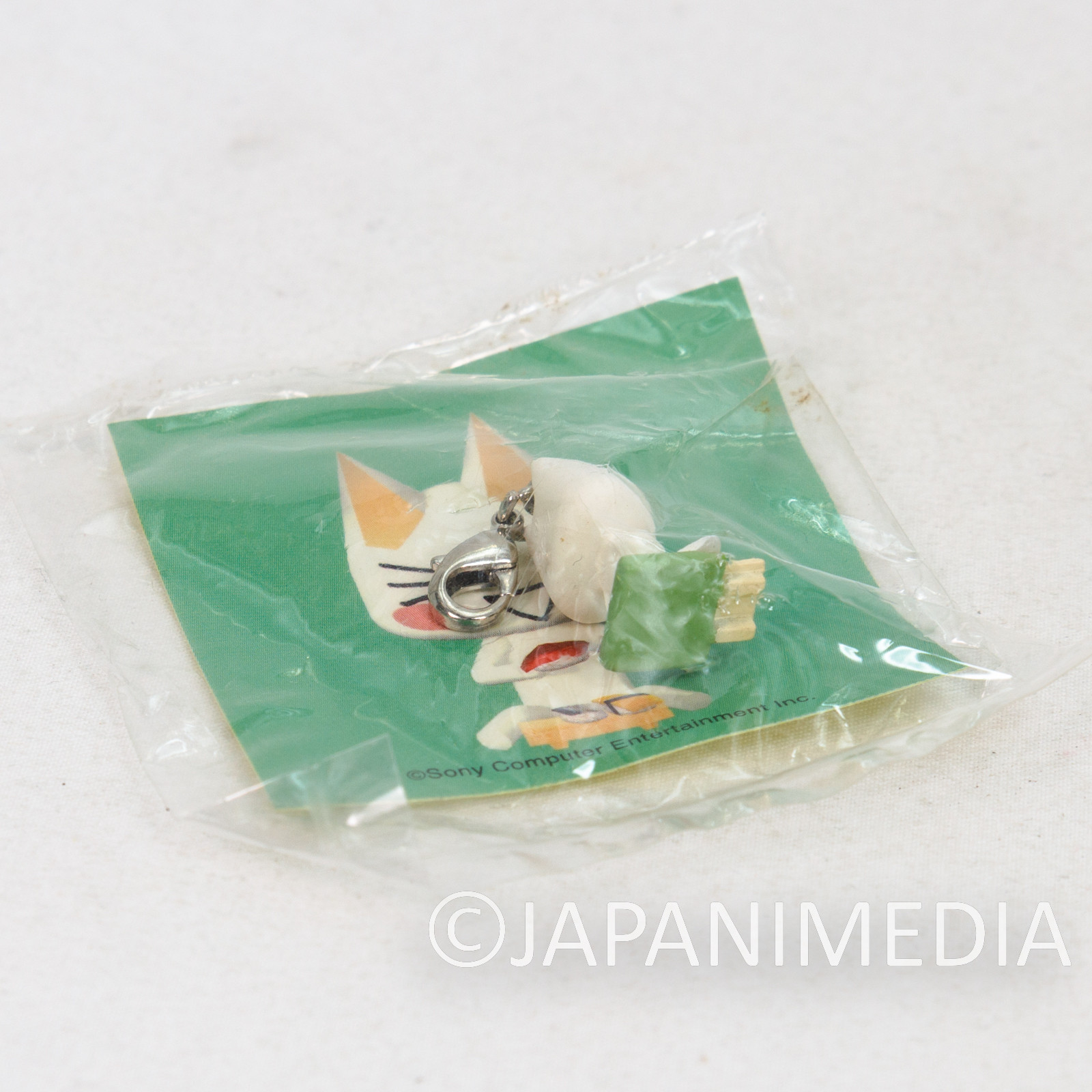 Sony Cat Doko Demo Issyo TORO INOUE Miniature Figure Charm w/ Sticker #4