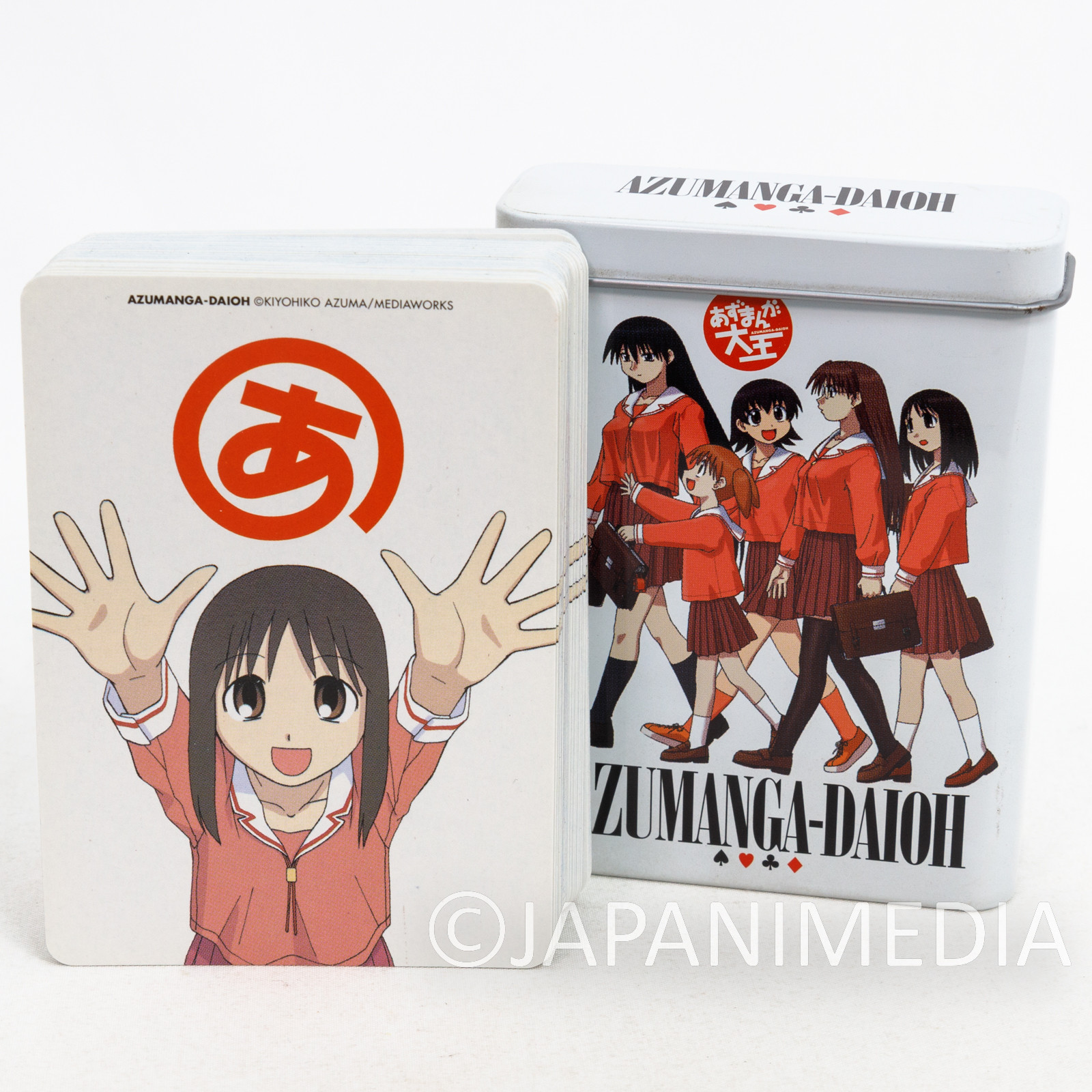 Azumanga Daioh Playing Cards W/ Metal Can Box Osaka Sakaki-san Chiyo Tomo  Yomi 2