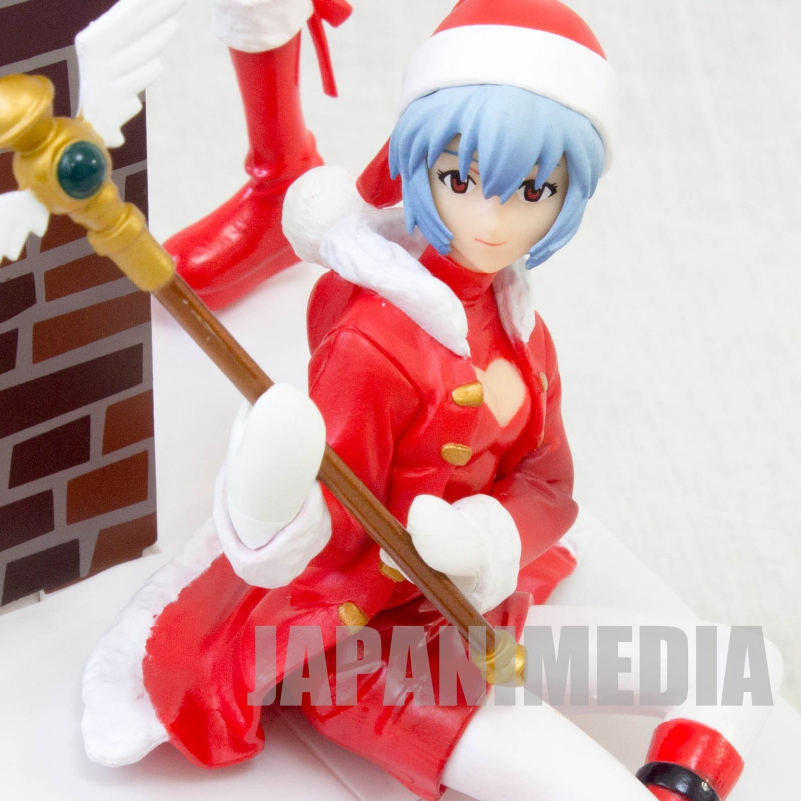 Evangelion Cake Asuka Langley & Rei Ayanami Christmas Santa Figure Bandai JAPAN