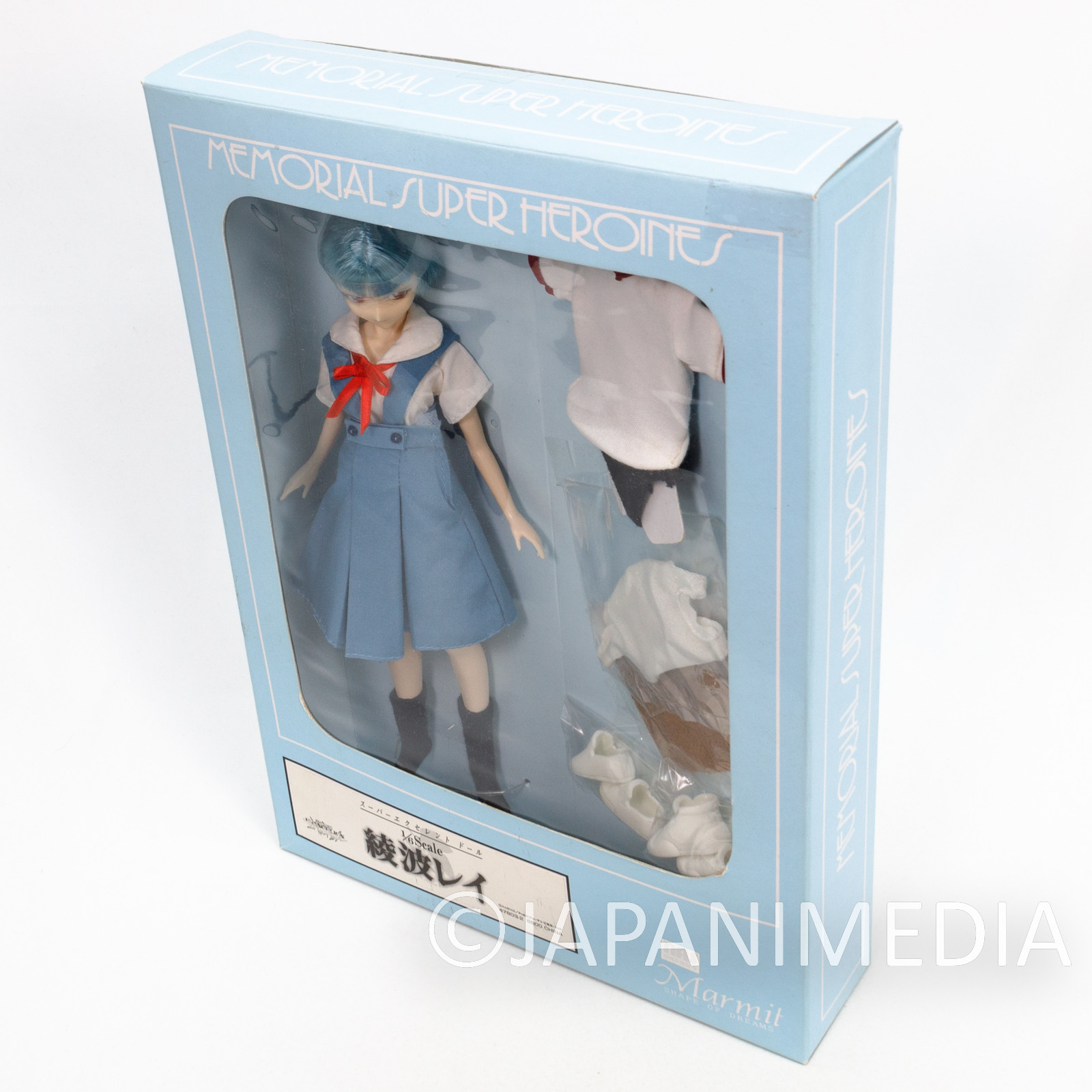 Evangelion Rei Ayanami School Uniform Figure Memorial Super Heroines Marmit