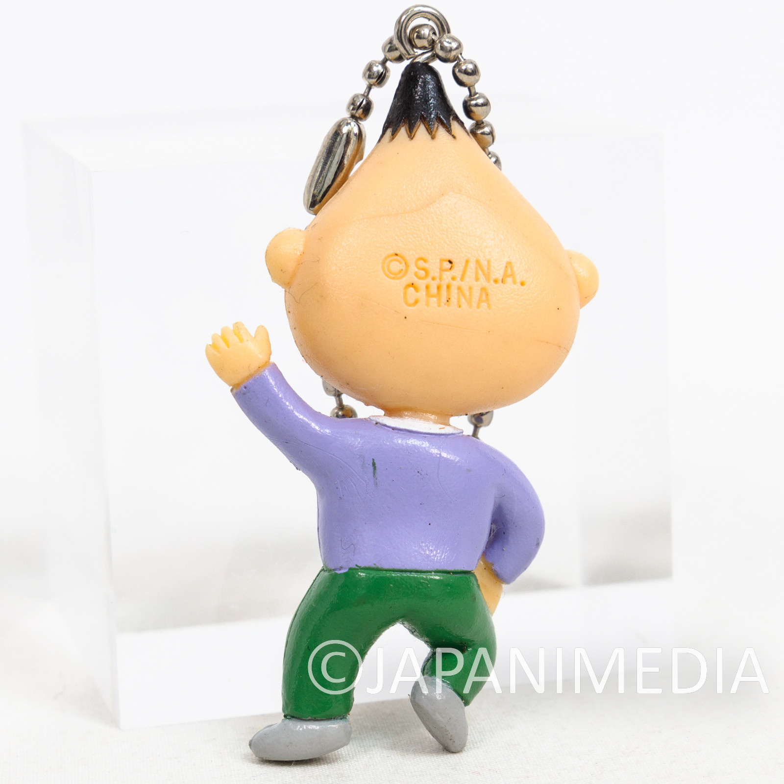 Retro RARE! Chibi Maruko Chan Nagasawa-kun Figure Ballchain JAPAN ANIME MANGA