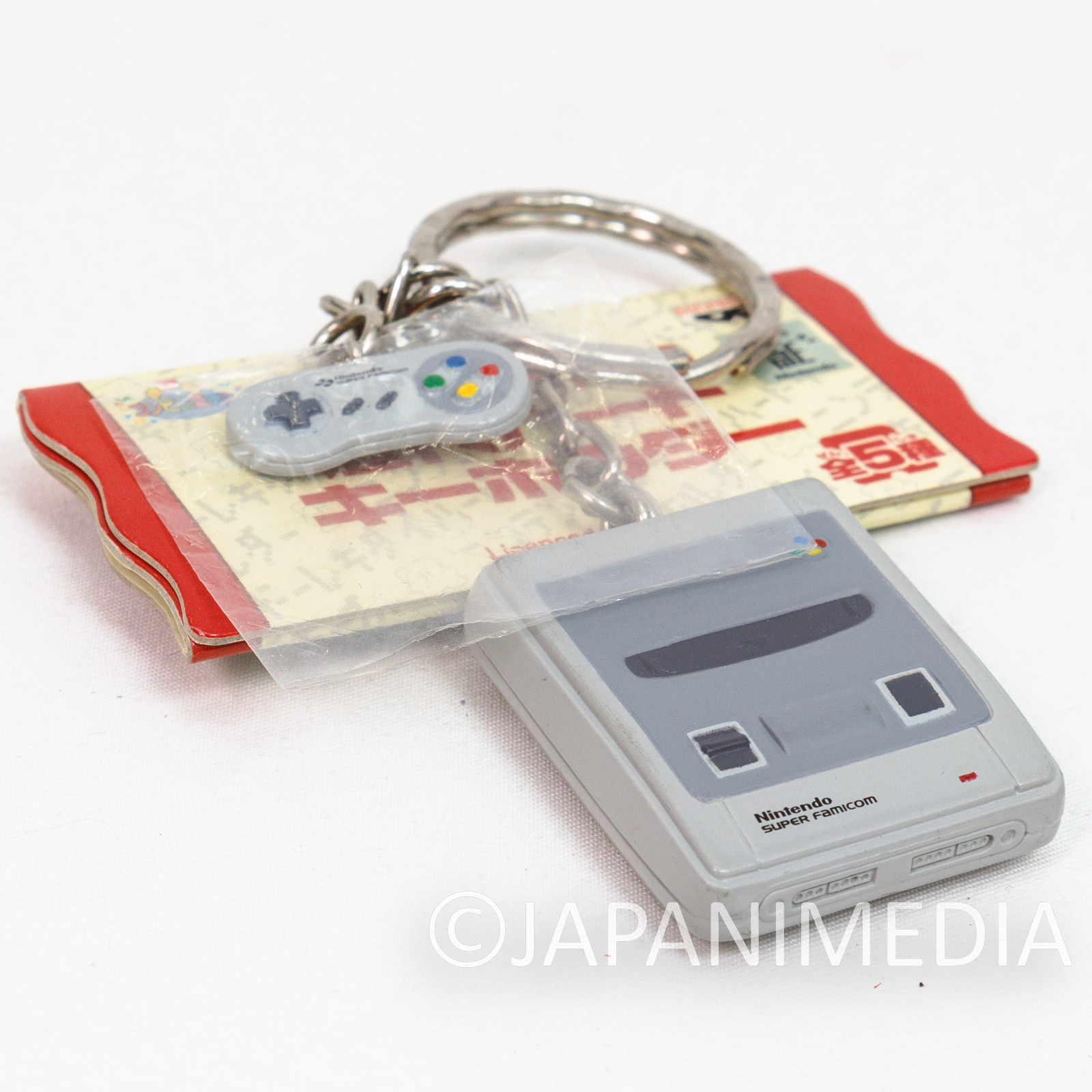 Nintendo Game Console History Miniature Figure Key Chain Super Famicom SNES