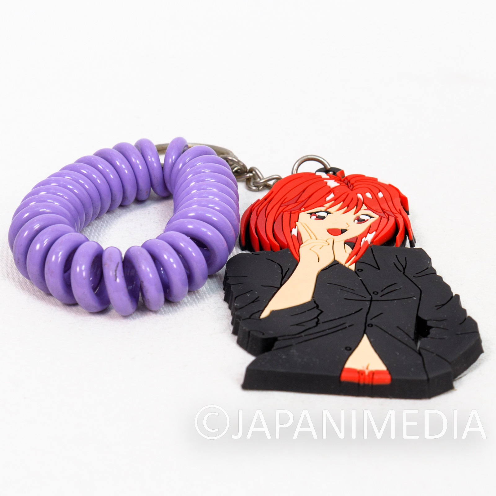 Retro Tokimeki Memorial Yuko Asahina Rubber Mascot Keychain KONAMI