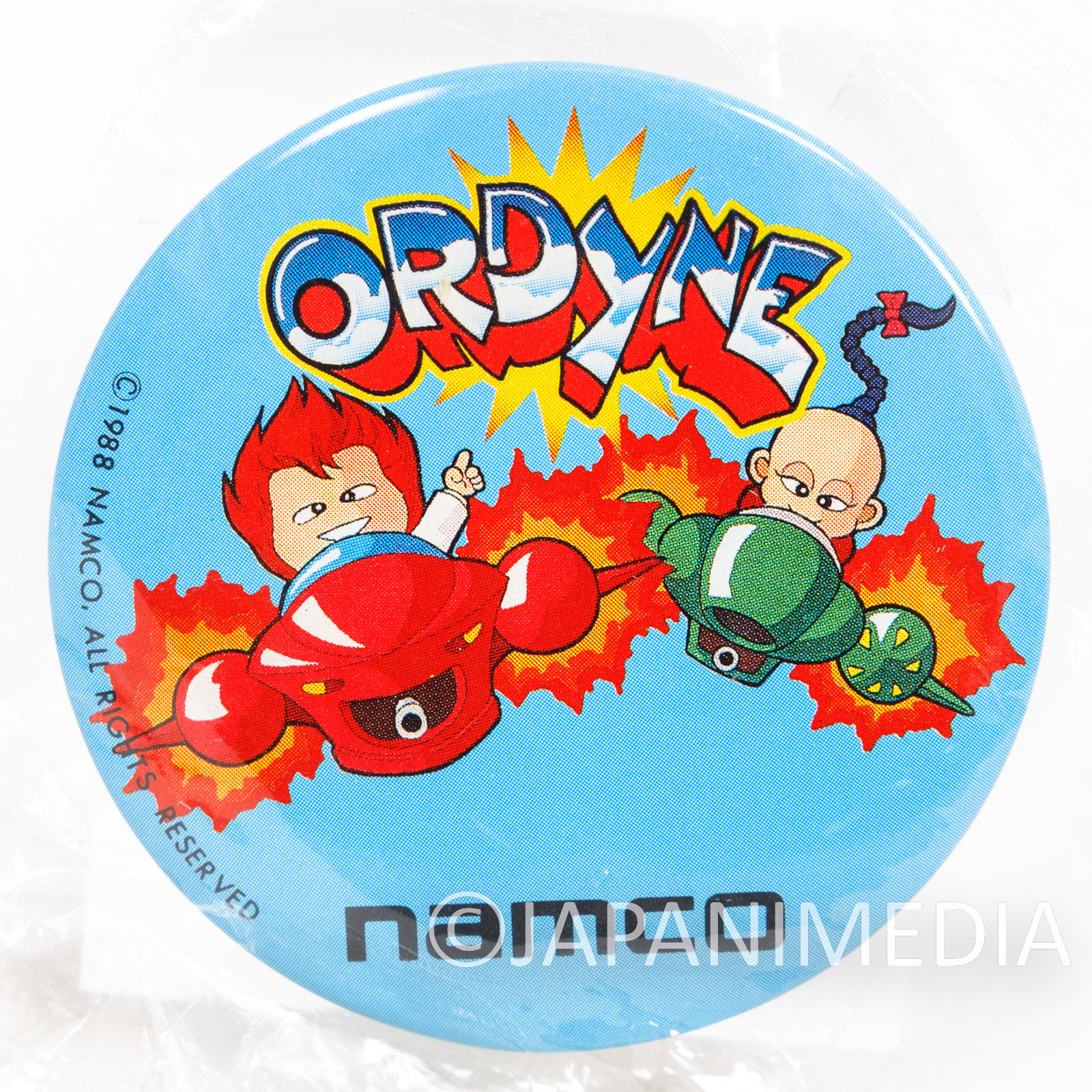 Ordyne Dr. Yuichiro Tomari & Sunday Chin Can Badge Pins Namco JAPAN PC ENGINE