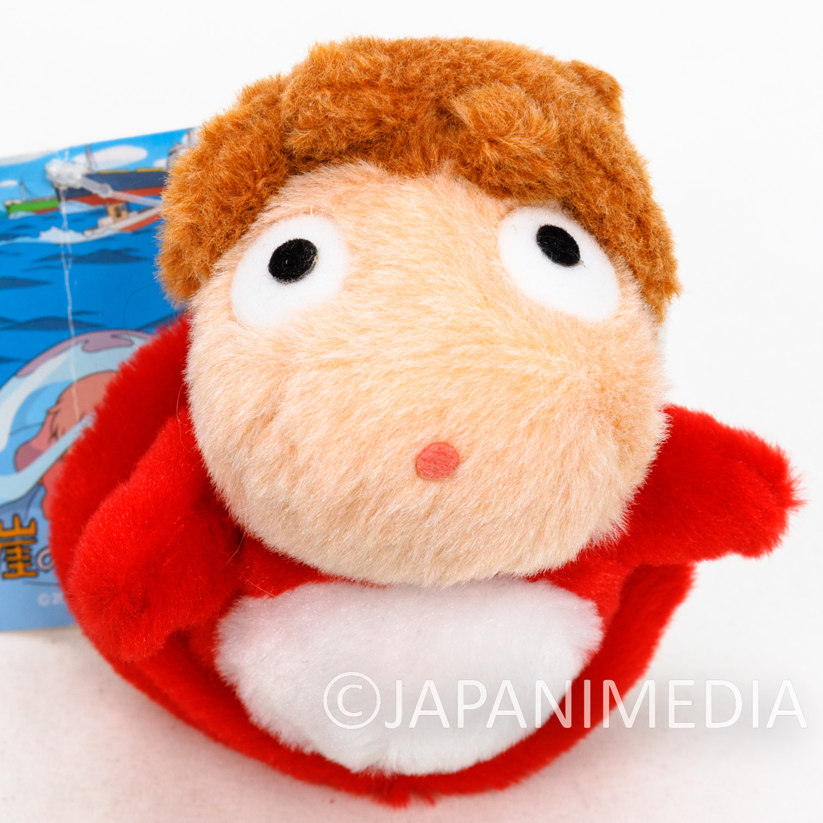 Ponyo on the Cliff by the Sea Plush Doll Ballchain Ghibli JAPAN