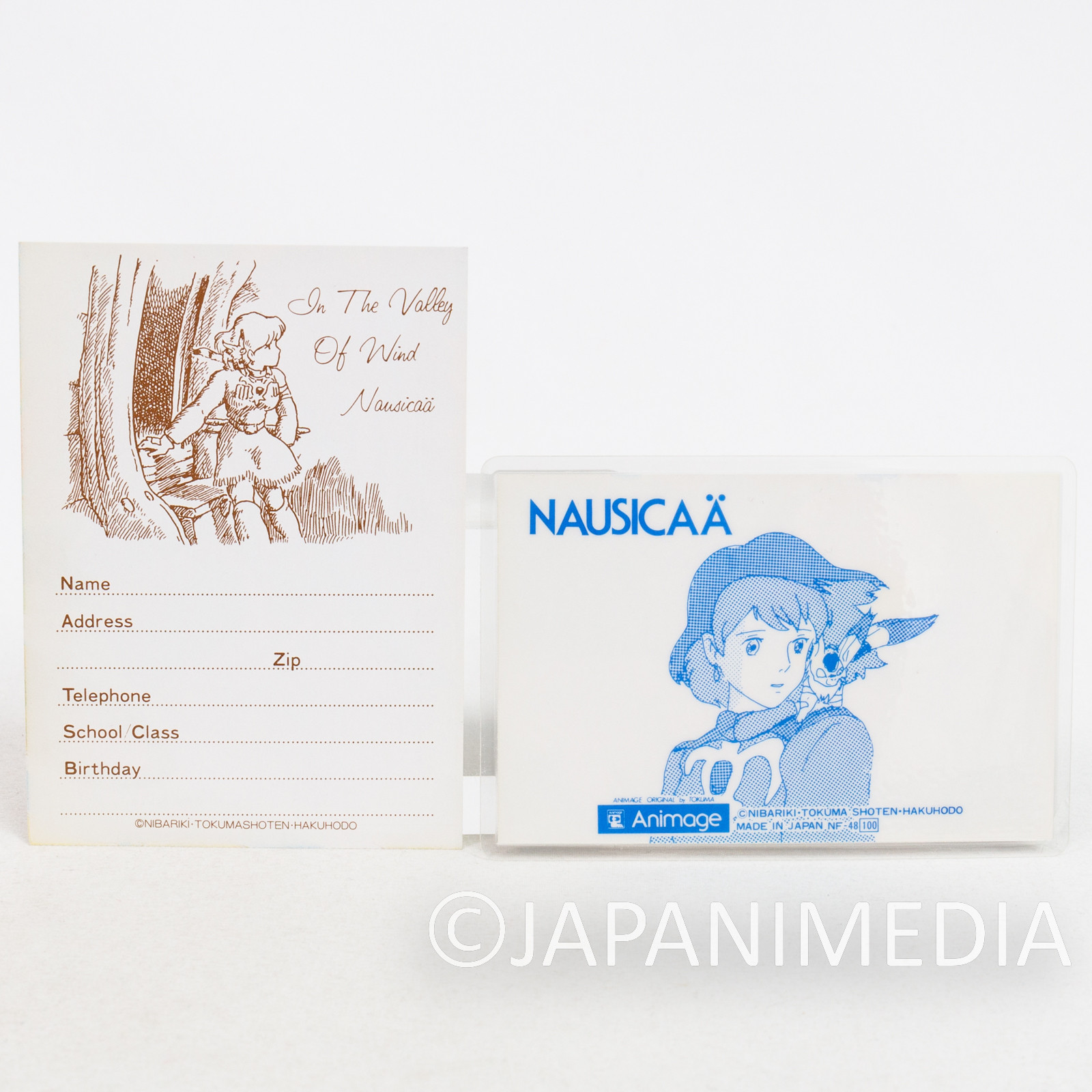 Retro RARE Nausicaa of the Valley of the Wind Pass Card Case Holder Ghibli 1