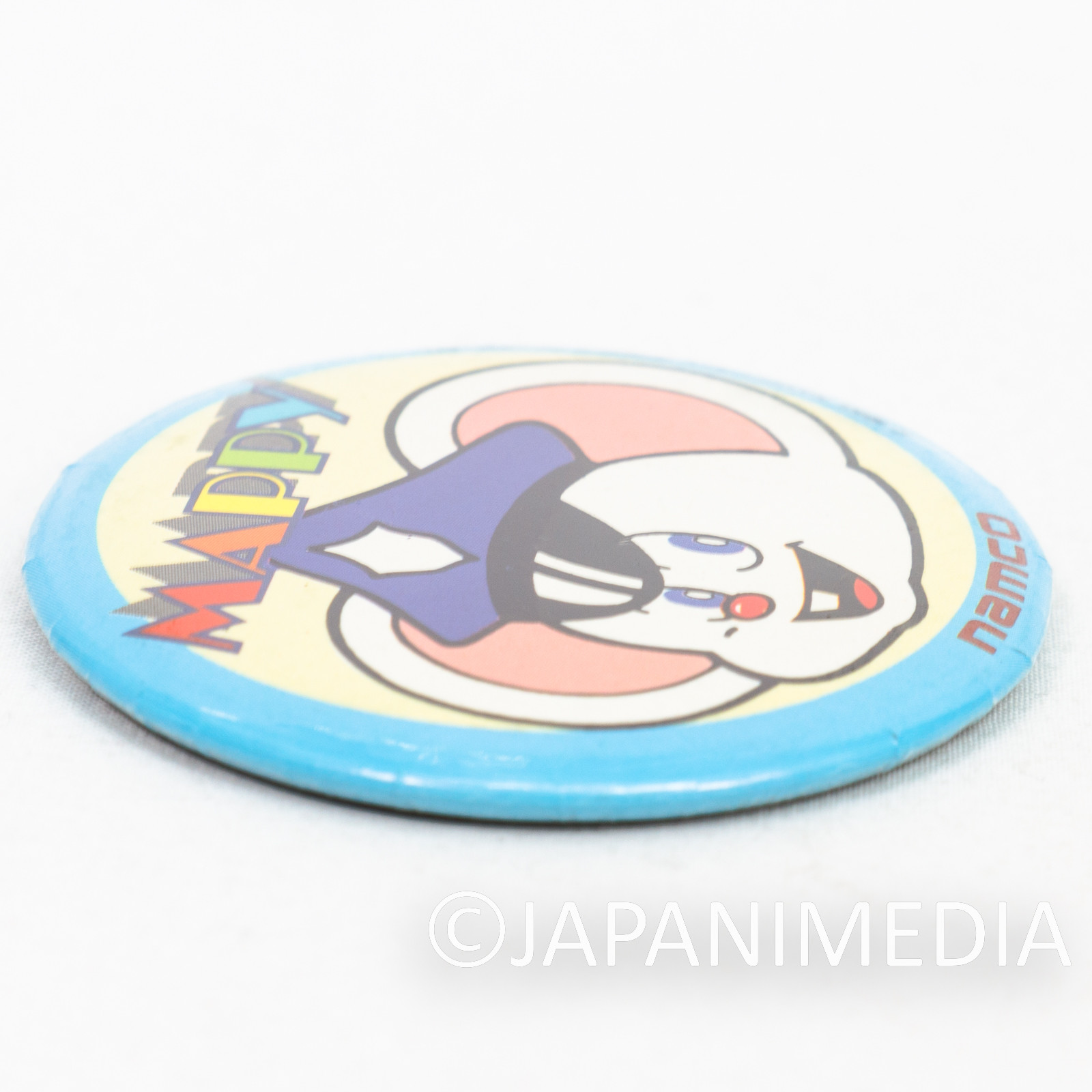 Retro RARE! Mappy Can Badge Pins Namco JAPAN FAMICOM NES