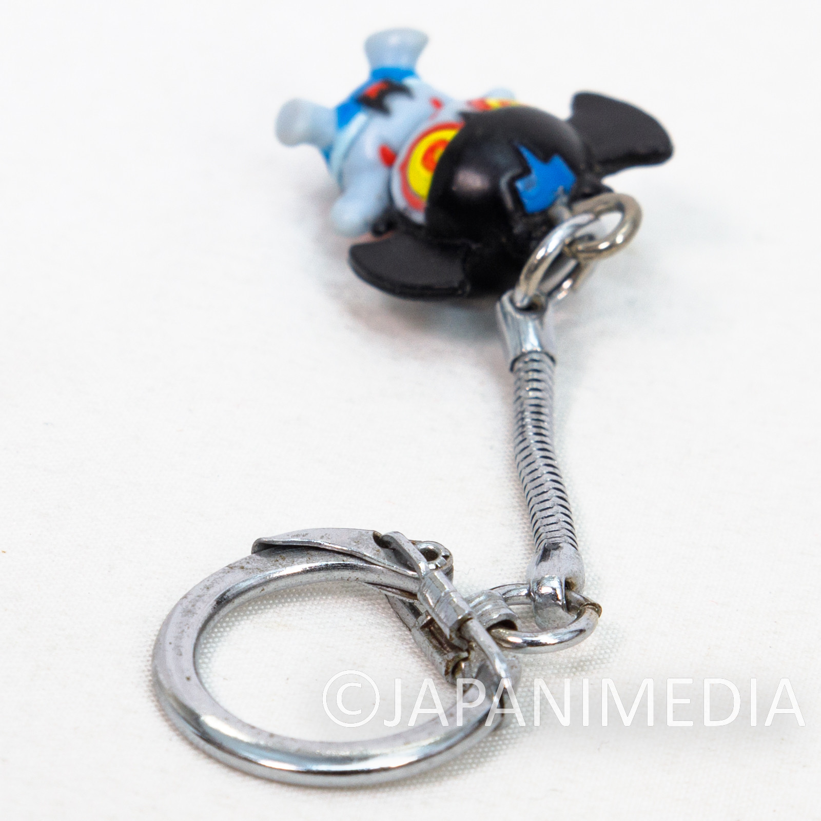 Retro RARE Devilman Petit Mascot Figure Keychain Blue Nagai SK JAPAN