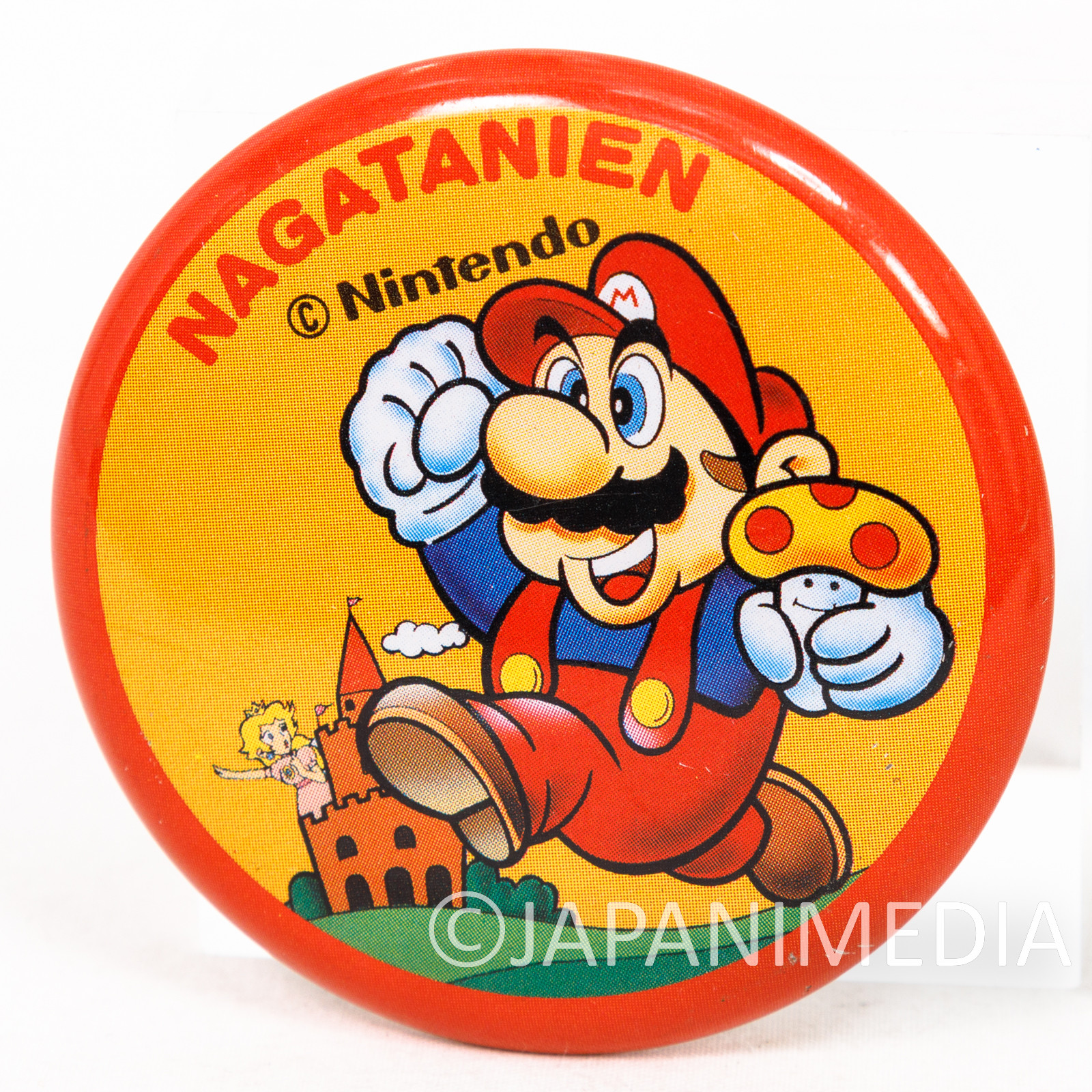 Super Mario Bros. Can Badge Pins 2pc Set NAGATANIEN Nintendo FAMICOM NES