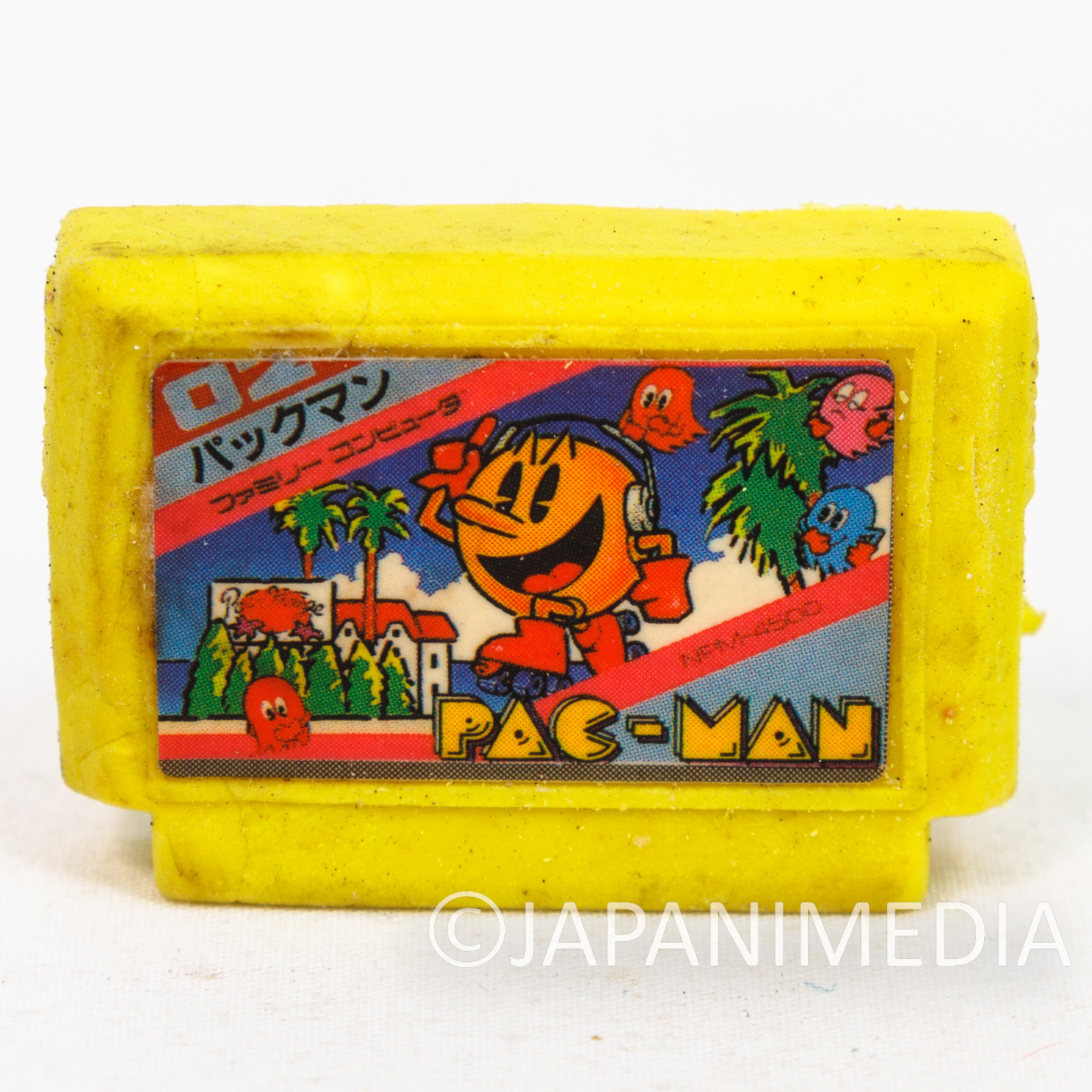 Pac-man Cassette Mini Eraser AMADA JAPAN FAMICOM NES NAMCO Nintendo