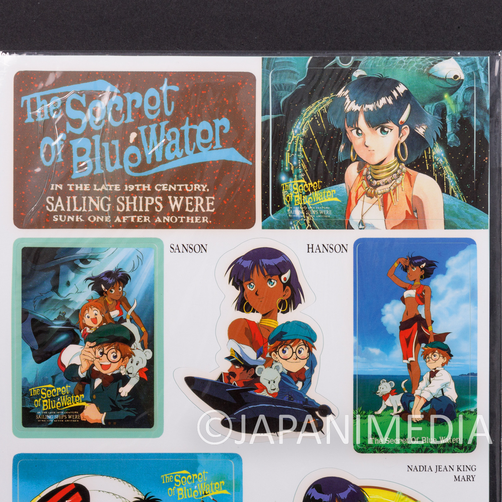 Retro Nadia The Secret of Blue Water Sticker Sheet ANIME GAINAX