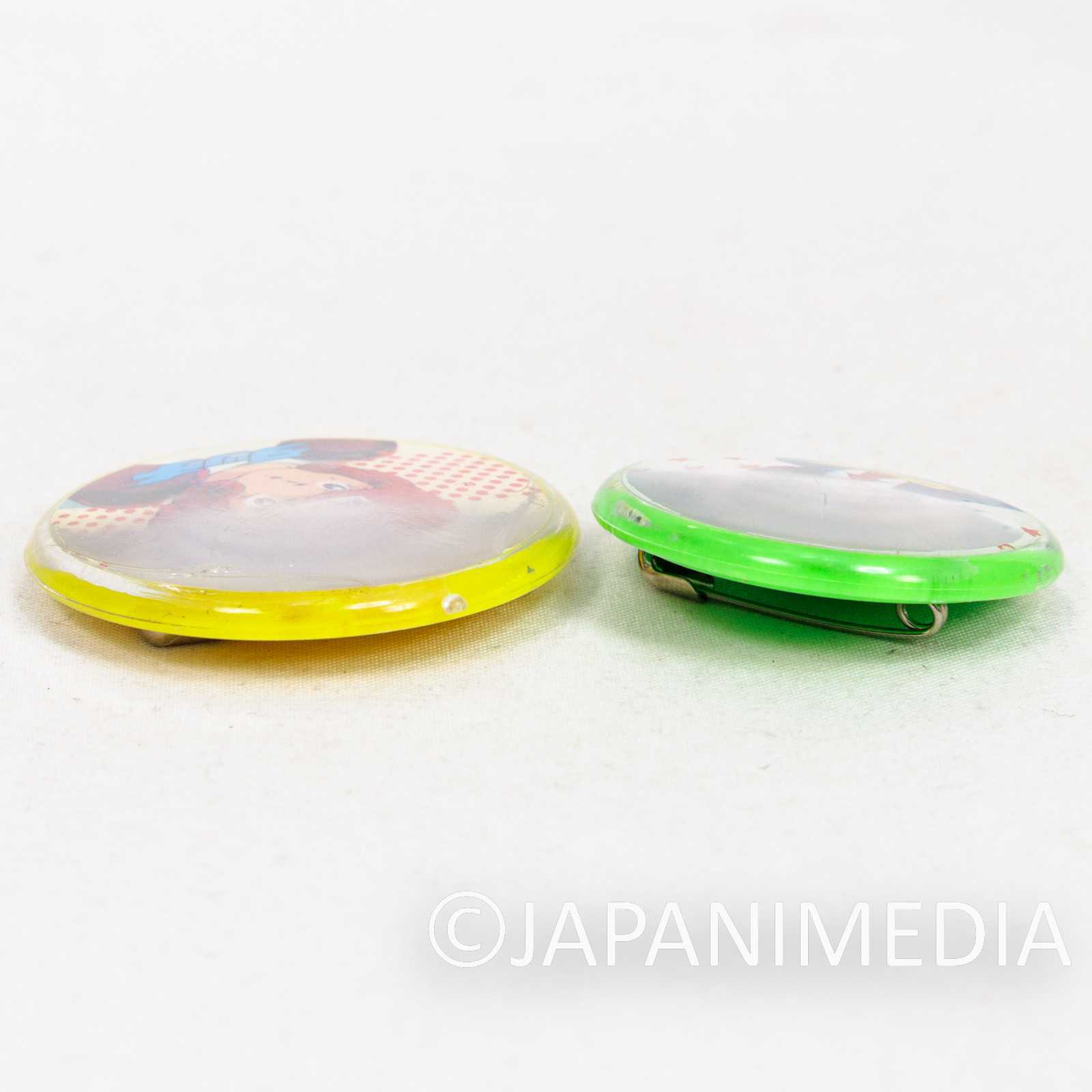 TOUCH Button Badge Pins 2pc Set / Minami Asakura Tatsuya Uesugi /Mitsuru Adachi