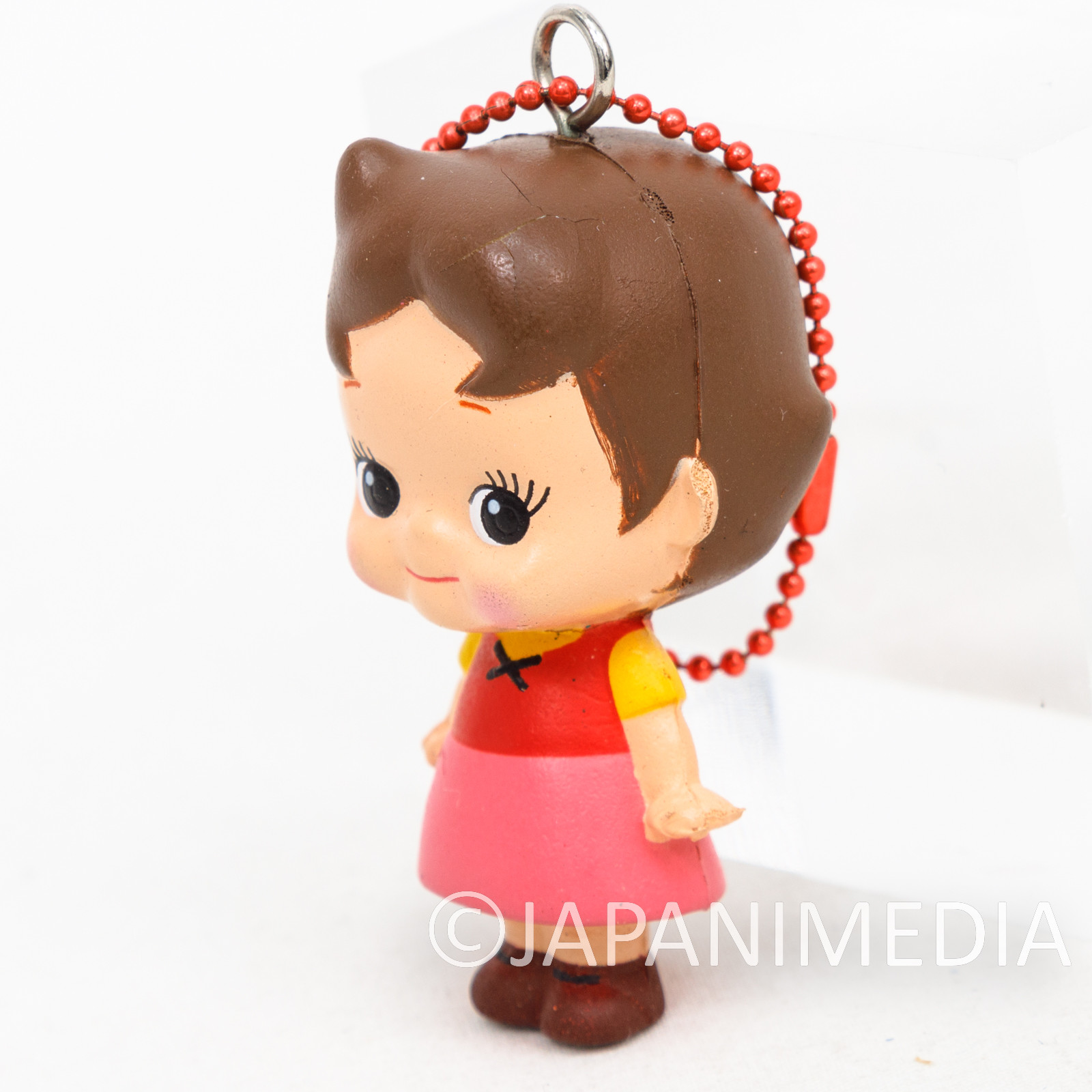 Heidi Girl of the Alps x Rose O'neill Kewpie Kewsion Squeeze Figure Ballchain