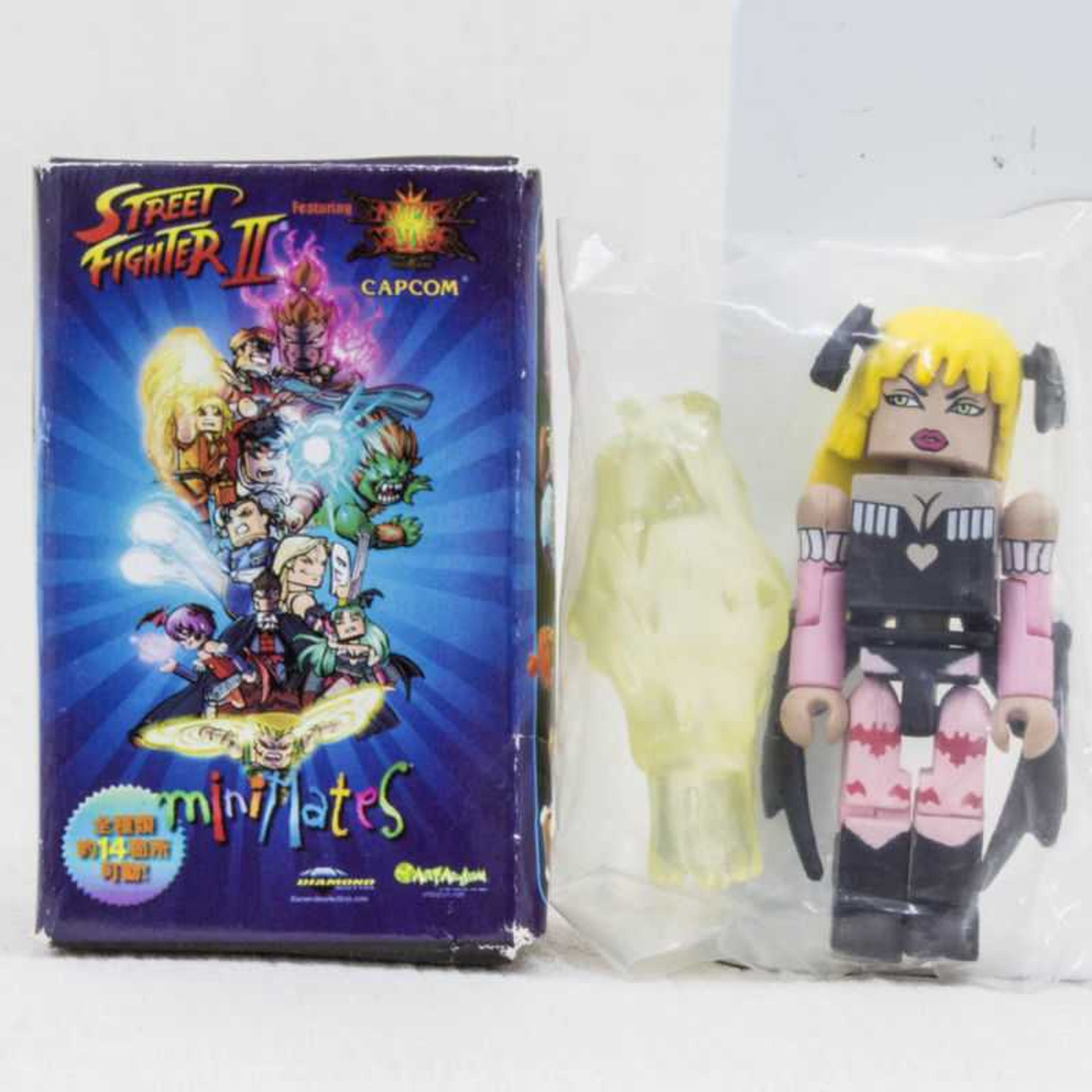 Street Fighter 2 x Darkstalkers 3 (Vampire Savior: The Lord of Vampire) Morrigan Blond Mini Mates Figure Capcom JAPAN Japanimedia Store FRONT