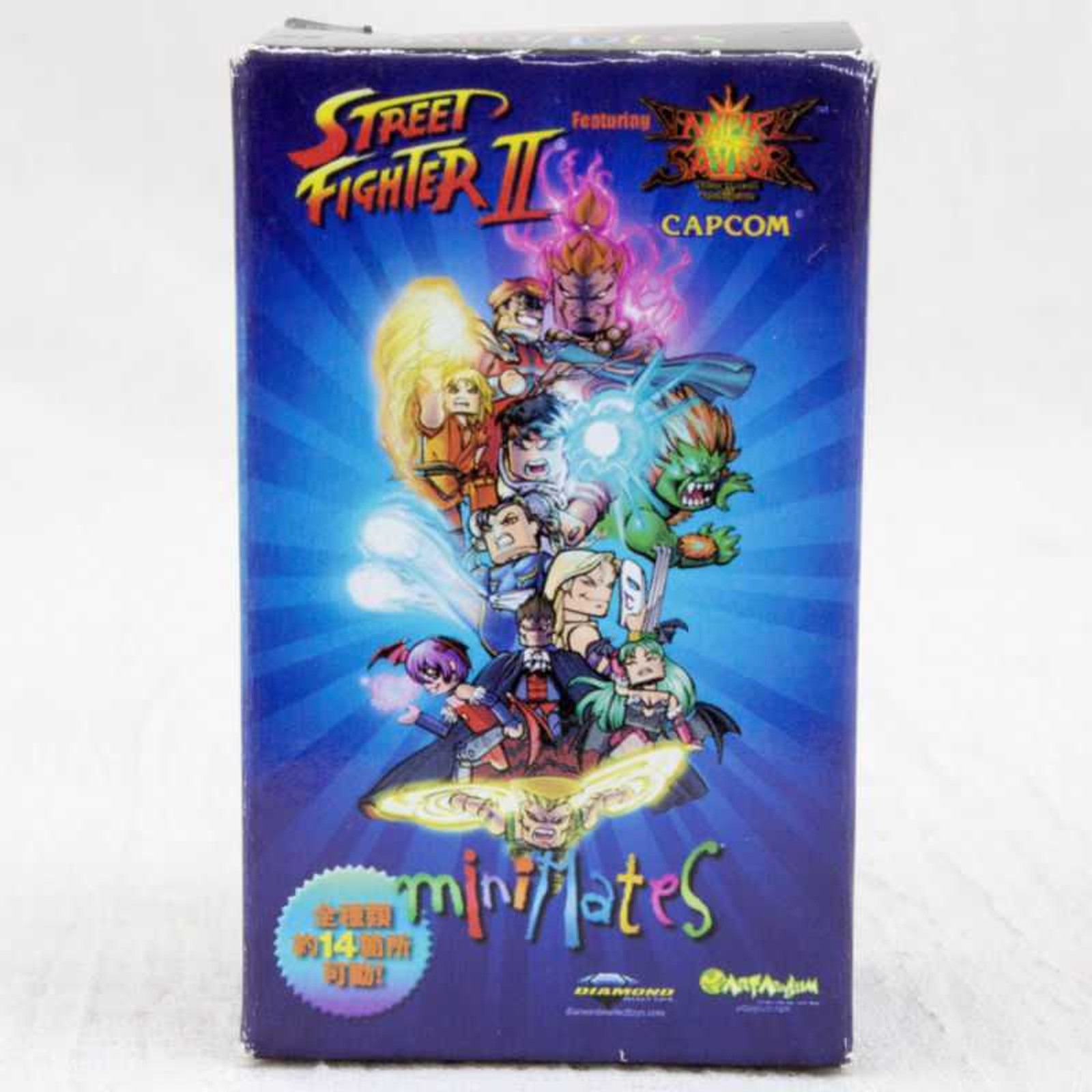 Street Fighter 2 x Darkstalkers 3 (Vampire Savior: The Lord of Vampire) Morrigan Blue Mini Mates Figure Capcom JAPAN