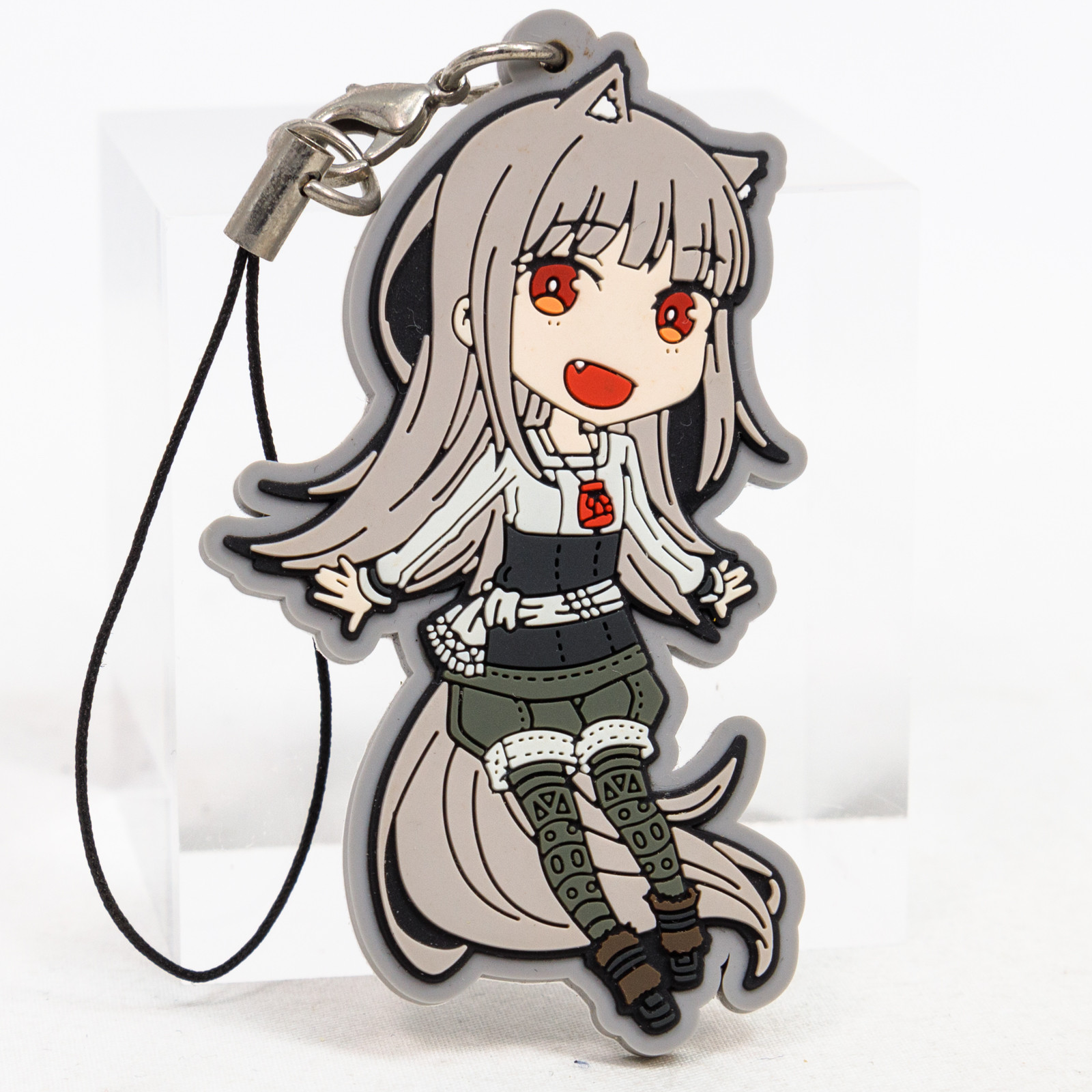 RARE! Wolf and Parchment Myuri Rubber Mascot Strap / Spice