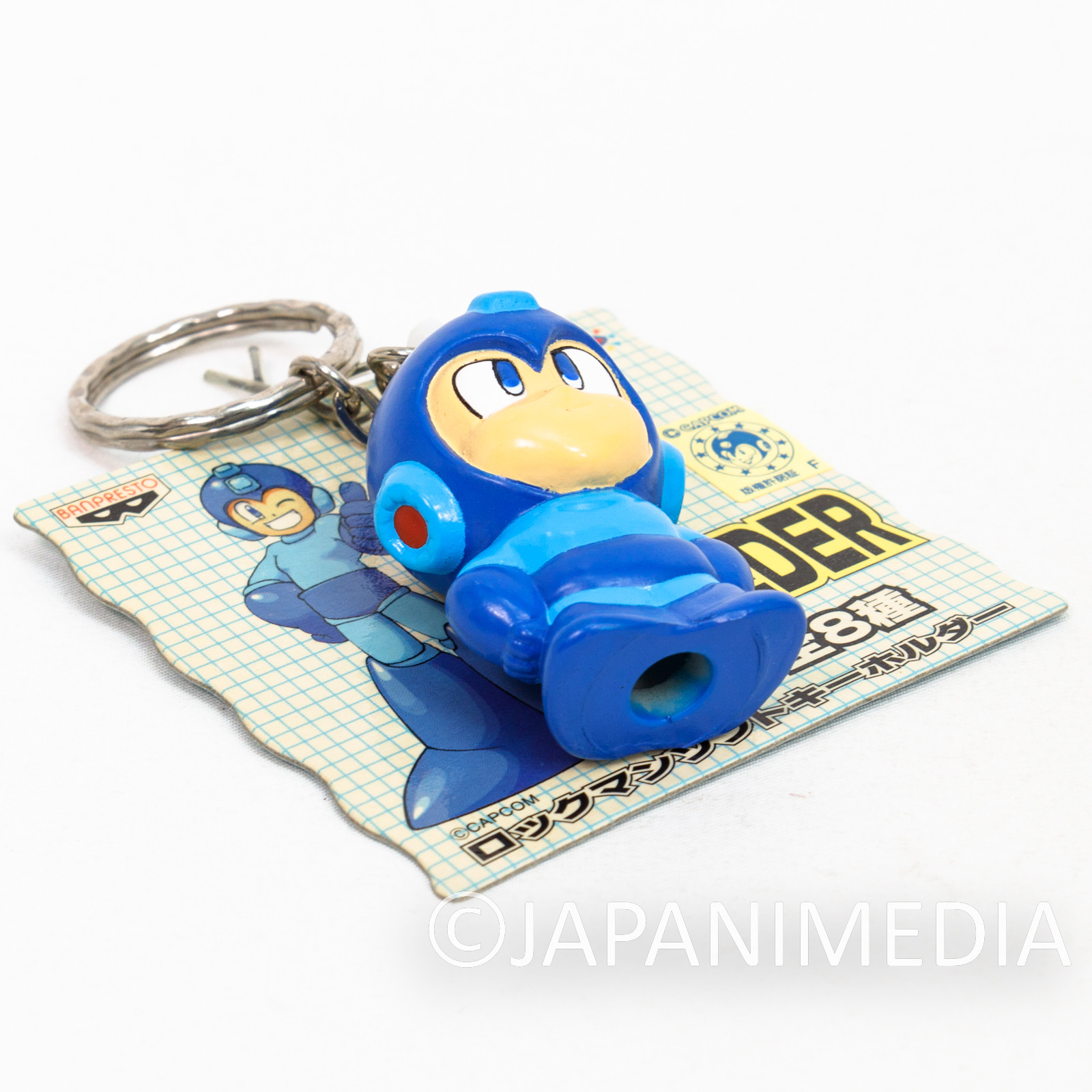 RARE! MEGA MAN Soft Vinyl Figure Keychain #1 CAPCOM ROCKMAN