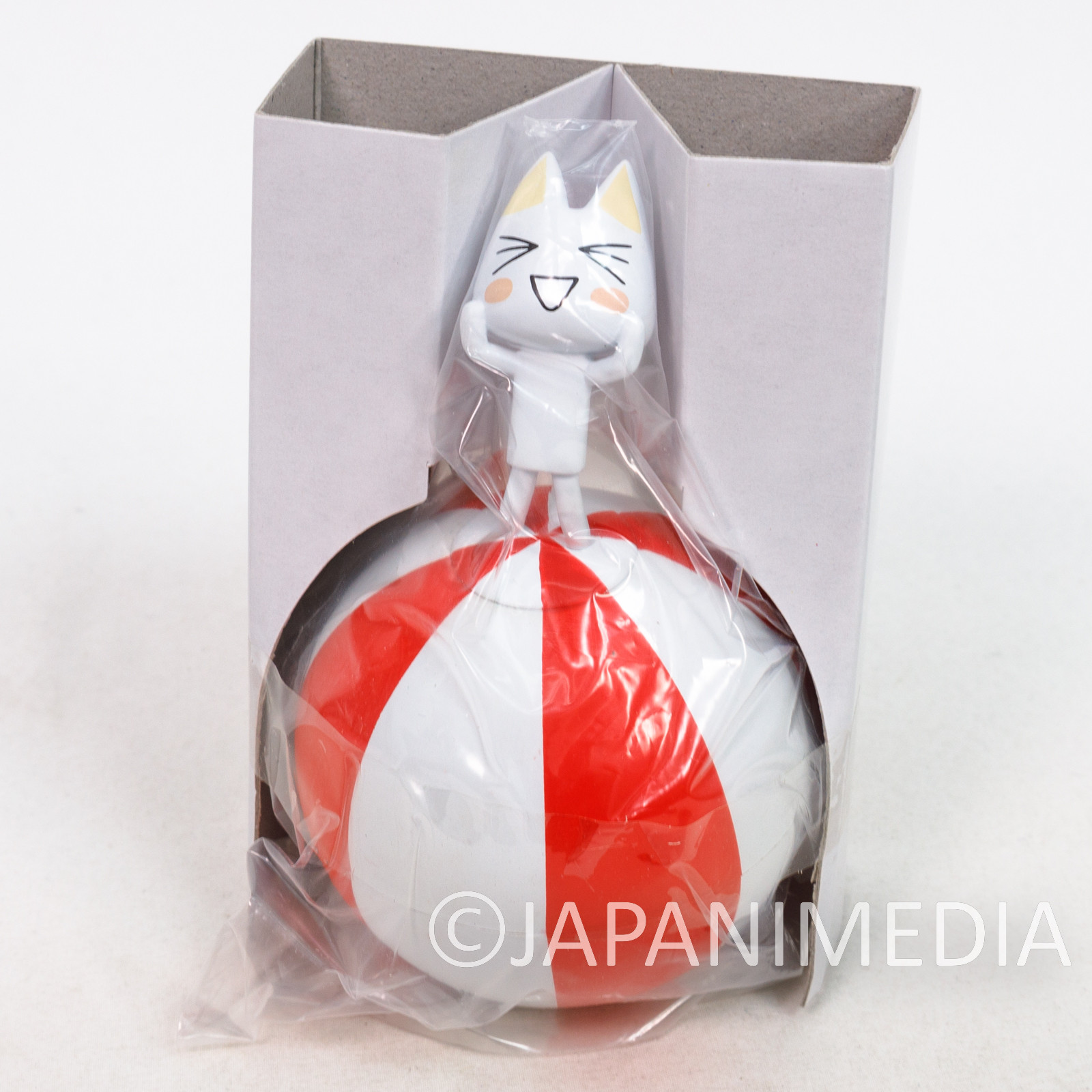 Sony Cat Doko Demo Issyo TORO INOUE Ball riding Figure Roly-Poly Toy #2