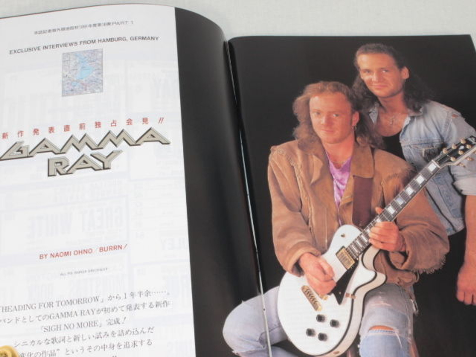 1991/11 BURRN! Japan Rock Magazine TESLA/GAMMA RAY/MOTLEY CLUE/GREAT WHITE/RATT