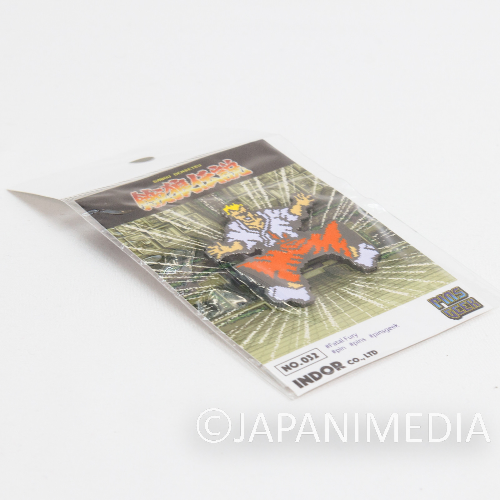 Fatal Fury Geese Howard Falling Metal Pins JAPAN NEO GEO GAME SNK