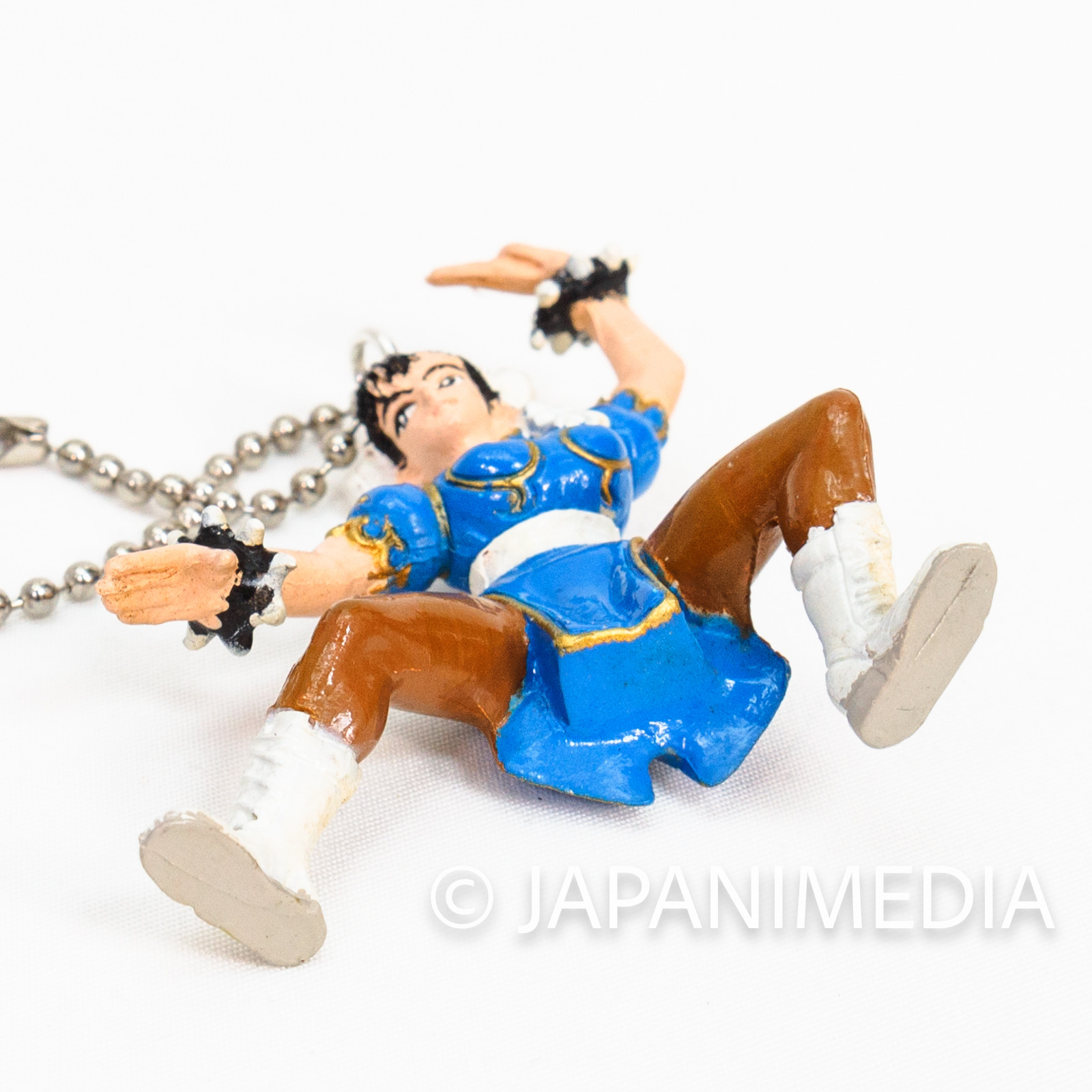 Retro RARE Street Fighter 2 Chun-Li Mini Figure Ballchain JAPAN GAME CAPCOM