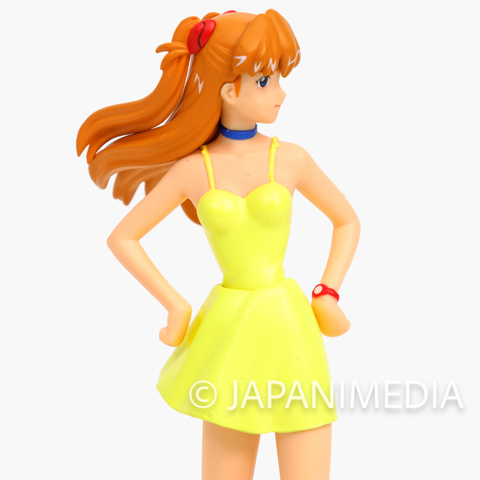 Evangelion Asuka Langley Yellow One Piece Figure SEGA JAPAN