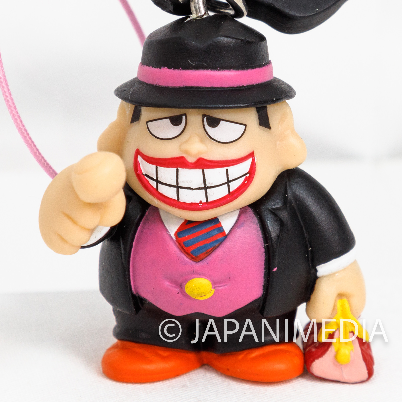 Warau Laughing Salesman Fukuzo Moguro Figure Strap #3 JAPAN ANIME