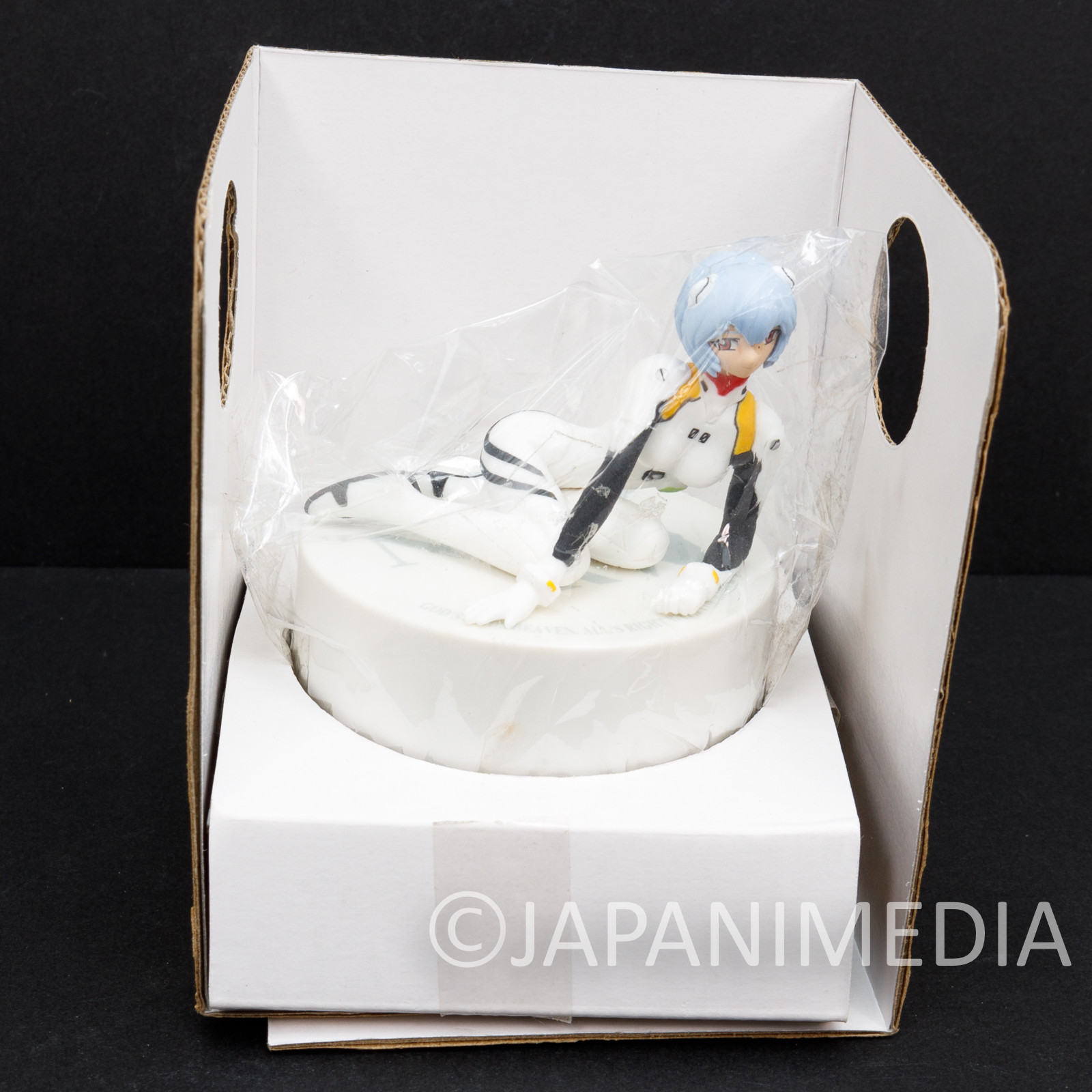 Evangelion Rei Ayanami Figure Music Box "Fly Me to The Moon" SEGA JAPAN ANIME