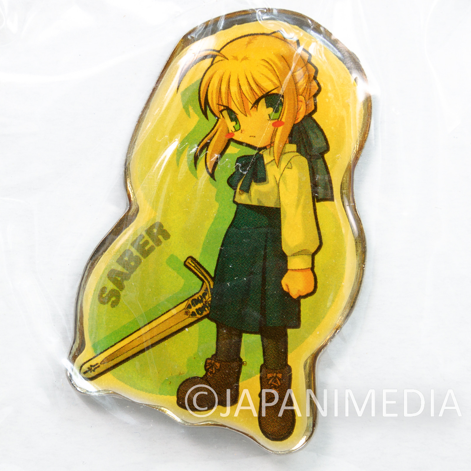 Fate/Stay Night Saber Metal Pins Dengeki-Hime JAPAN ANIME