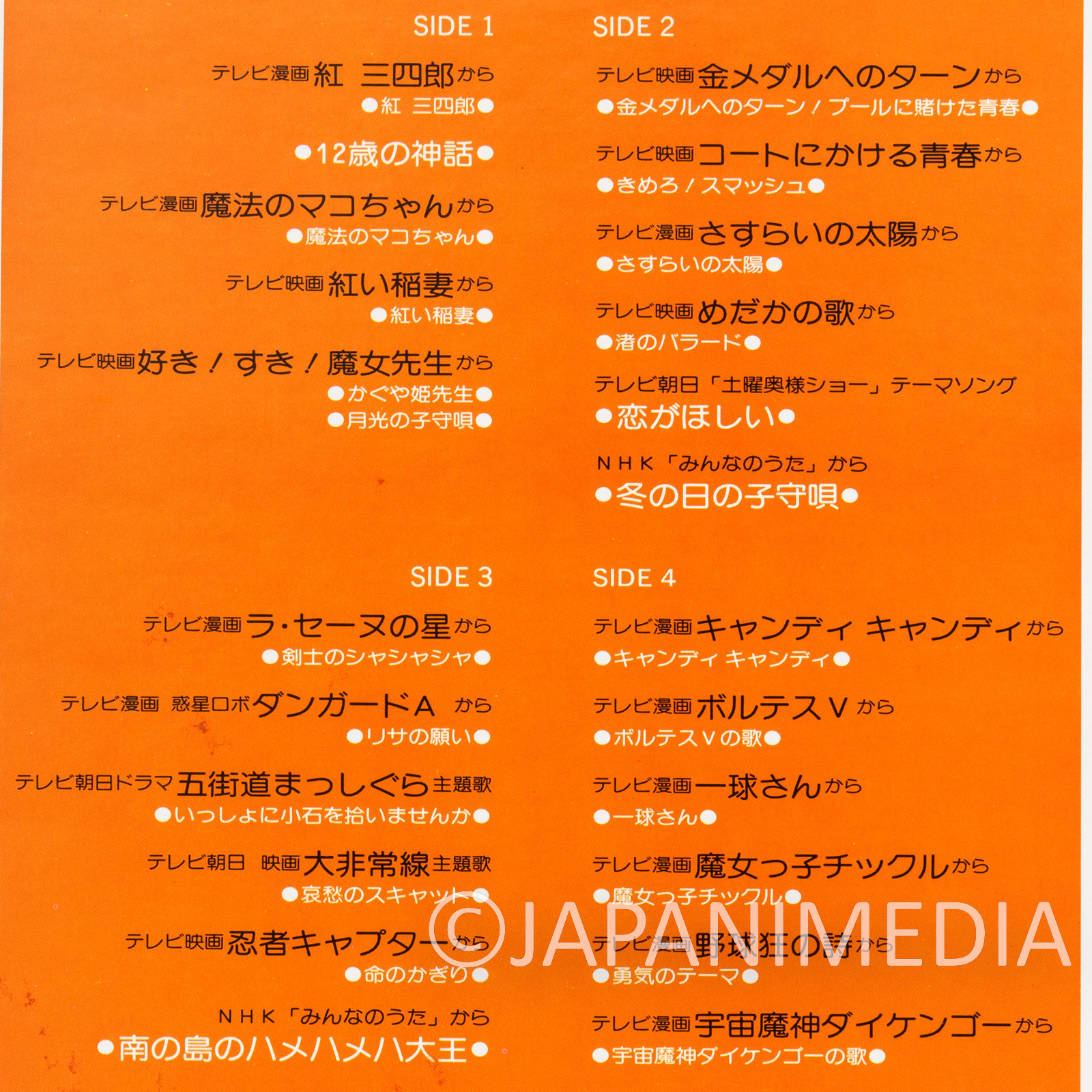 Mitsuko Horie Best 24 Anime Songs 2LP Vinyl Record CW-7192/3
