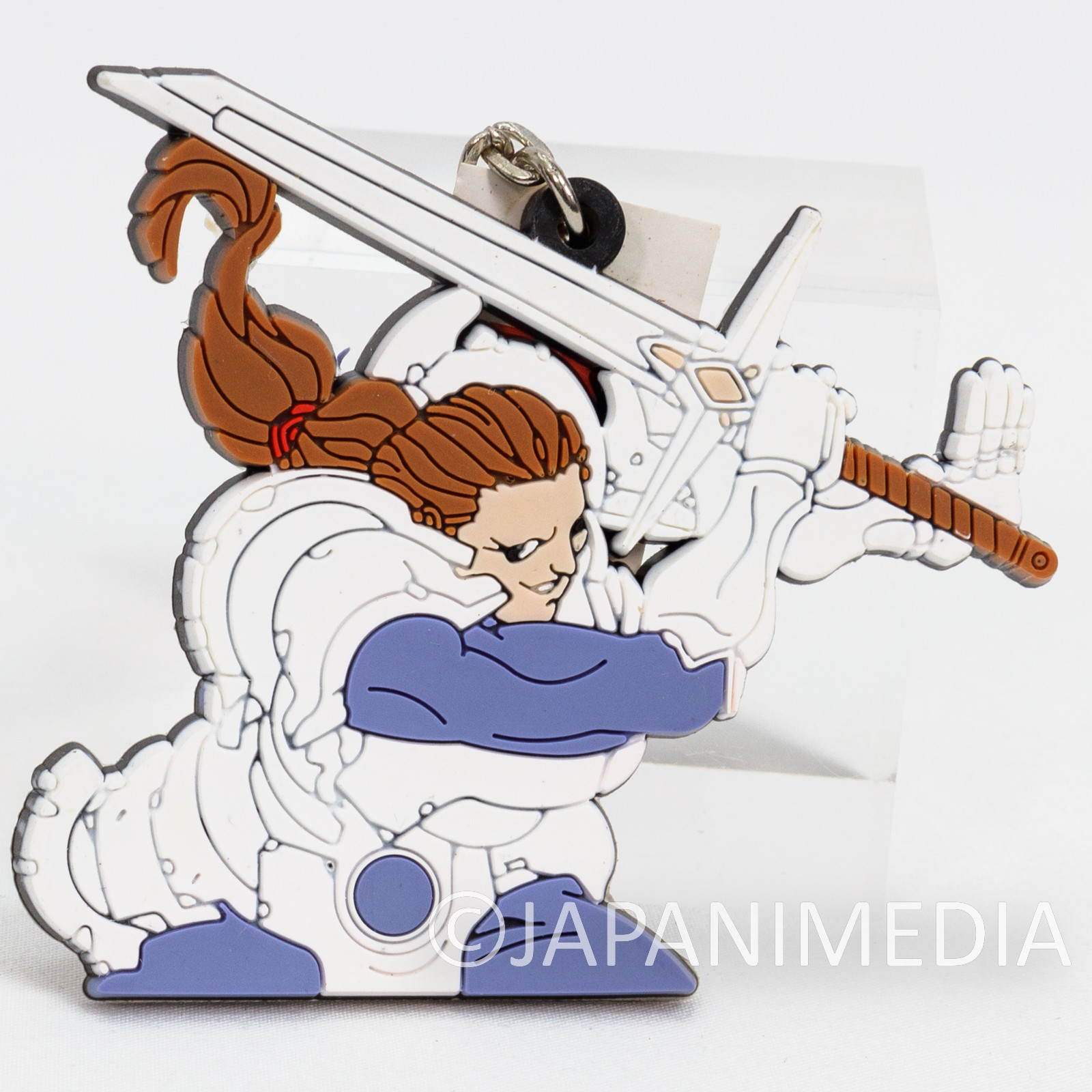 Battle Arena Toshinden Duke B. Rambert Rubber Mascot Keychain TAKARA Playstation